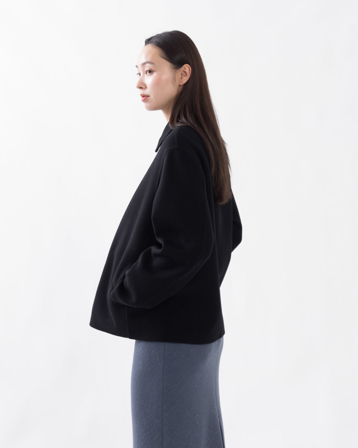SUPER FINE WOOL MELTON HAND SEWN BLOUSON