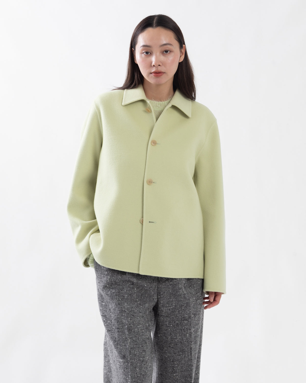 SUPER FINE WOOL MELTON HAND SEWN BLOUSON