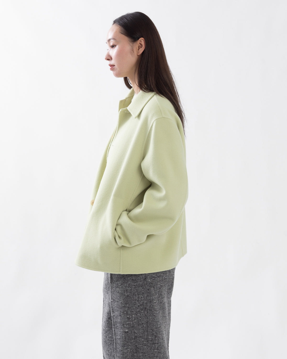 SUPER FINE WOOL MELTON HAND SEWN BLOUSON