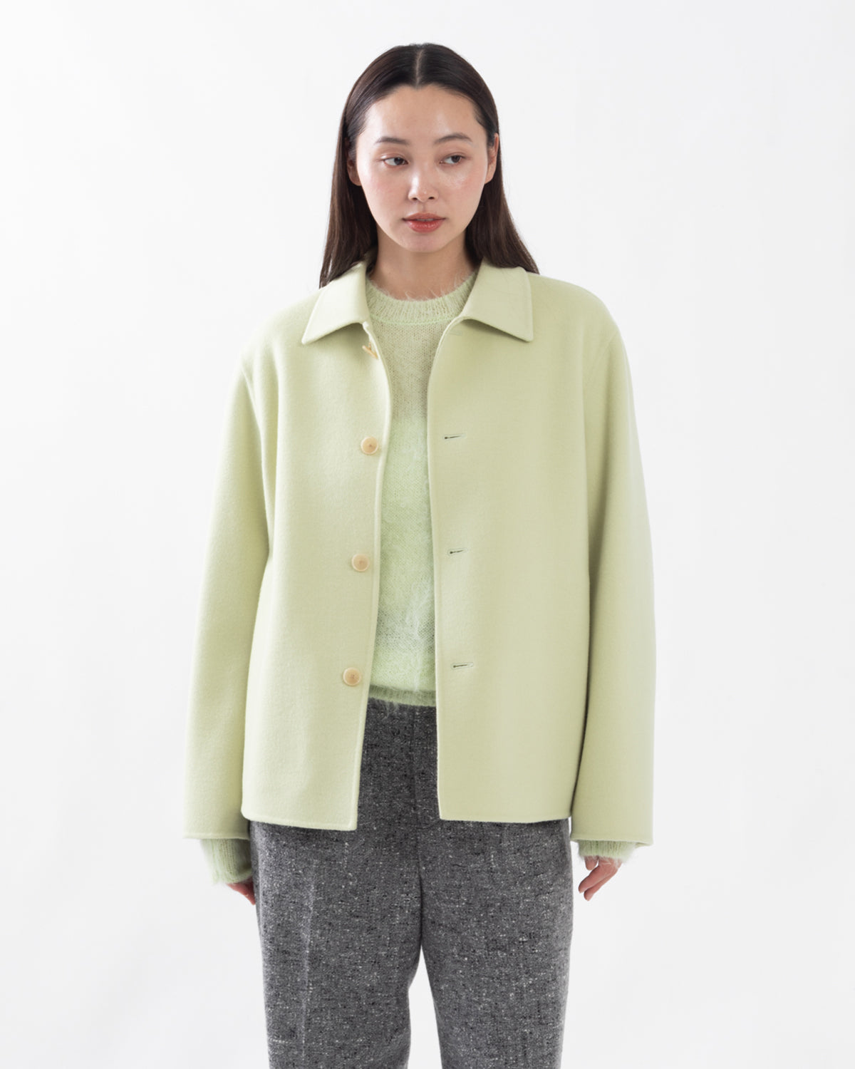 SUPER FINE WOOL MELTON HAND SEWN BLOUSON