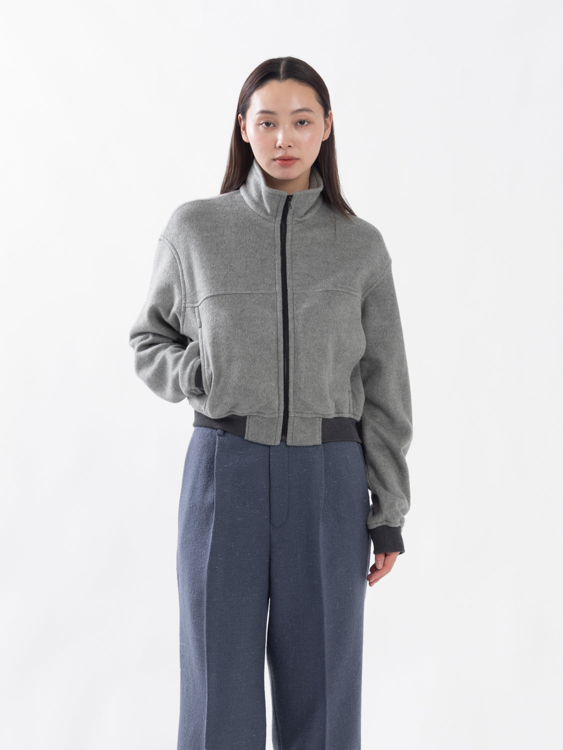 PURE SILK COMFORT FLEECE ZIP BLOUSON (WOMEN'S)