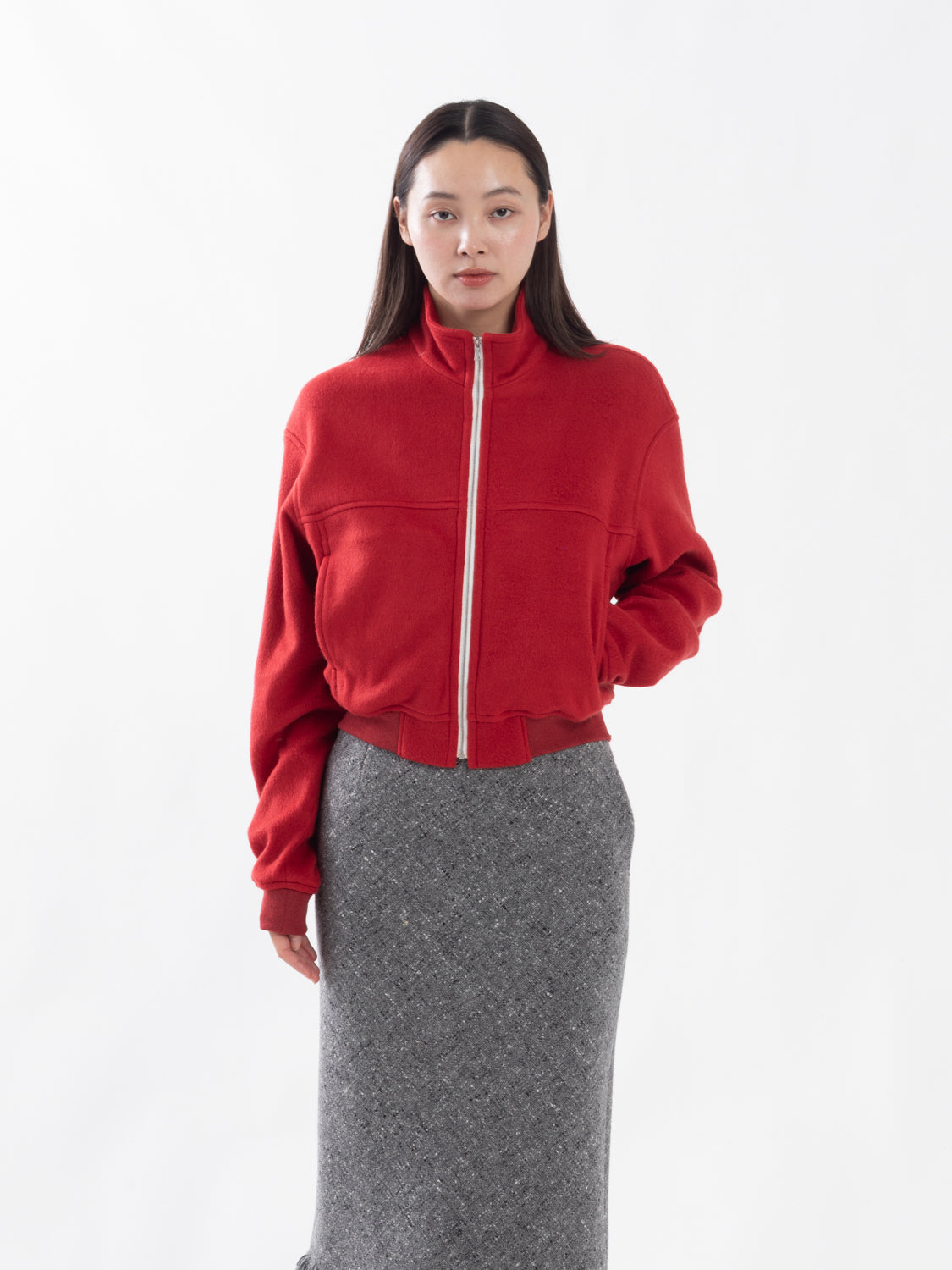 PURE SILK COMFORT FLEECE ZIP BLOUSON (WOMEN'S)
