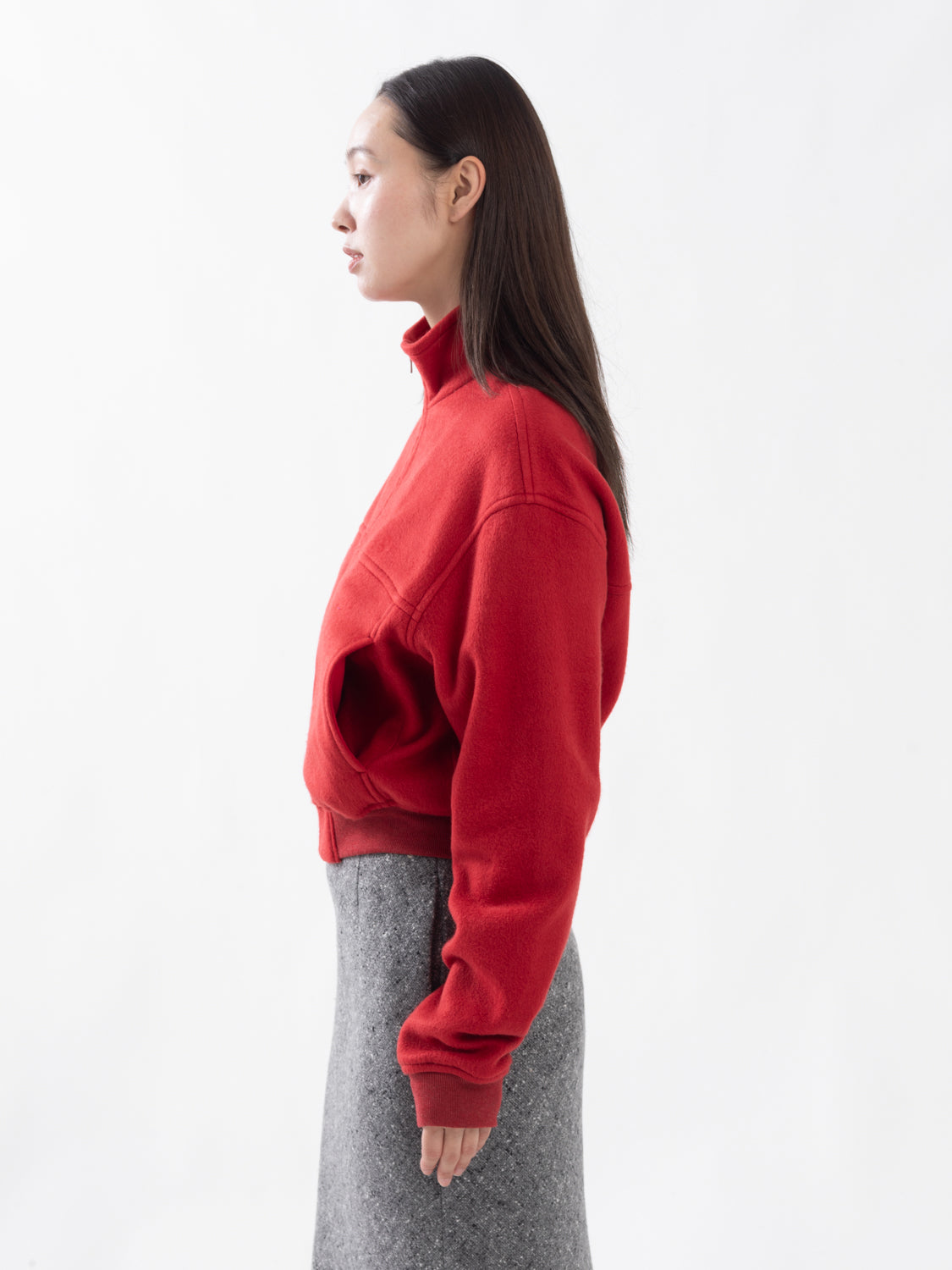 PURE SILK COMFORT FLEECE ZIP BLOUSON (WOMEN'S)