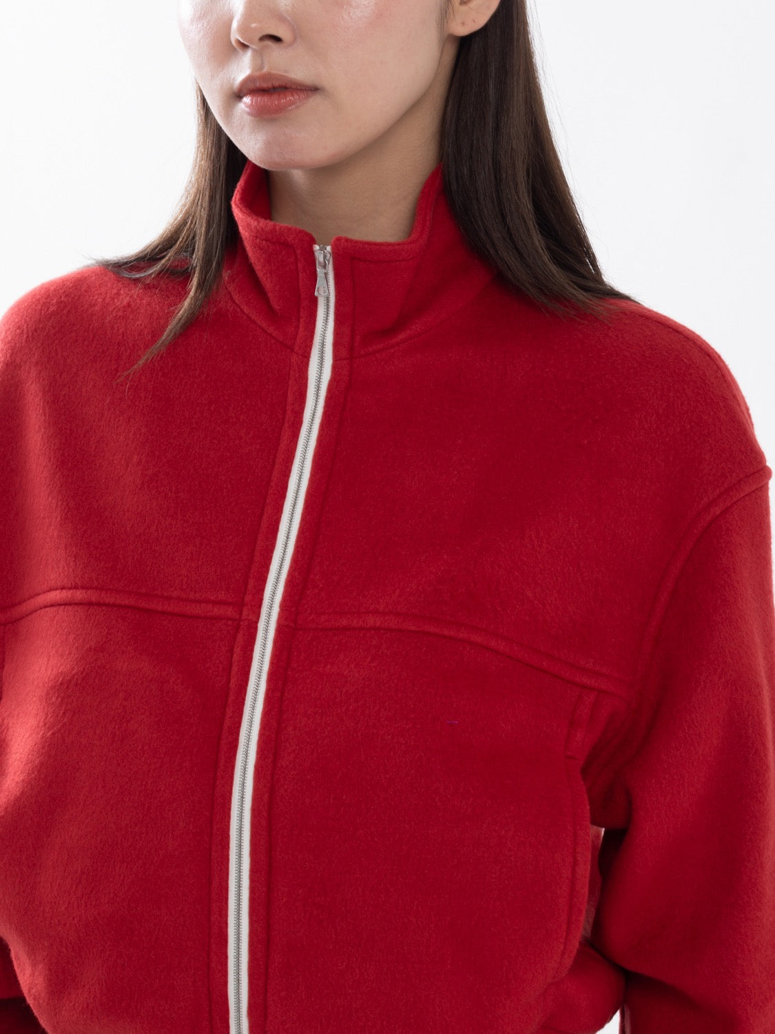 PURE SILK COMFORT FLEECE ZIP BLOUSON (WOMEN'S)