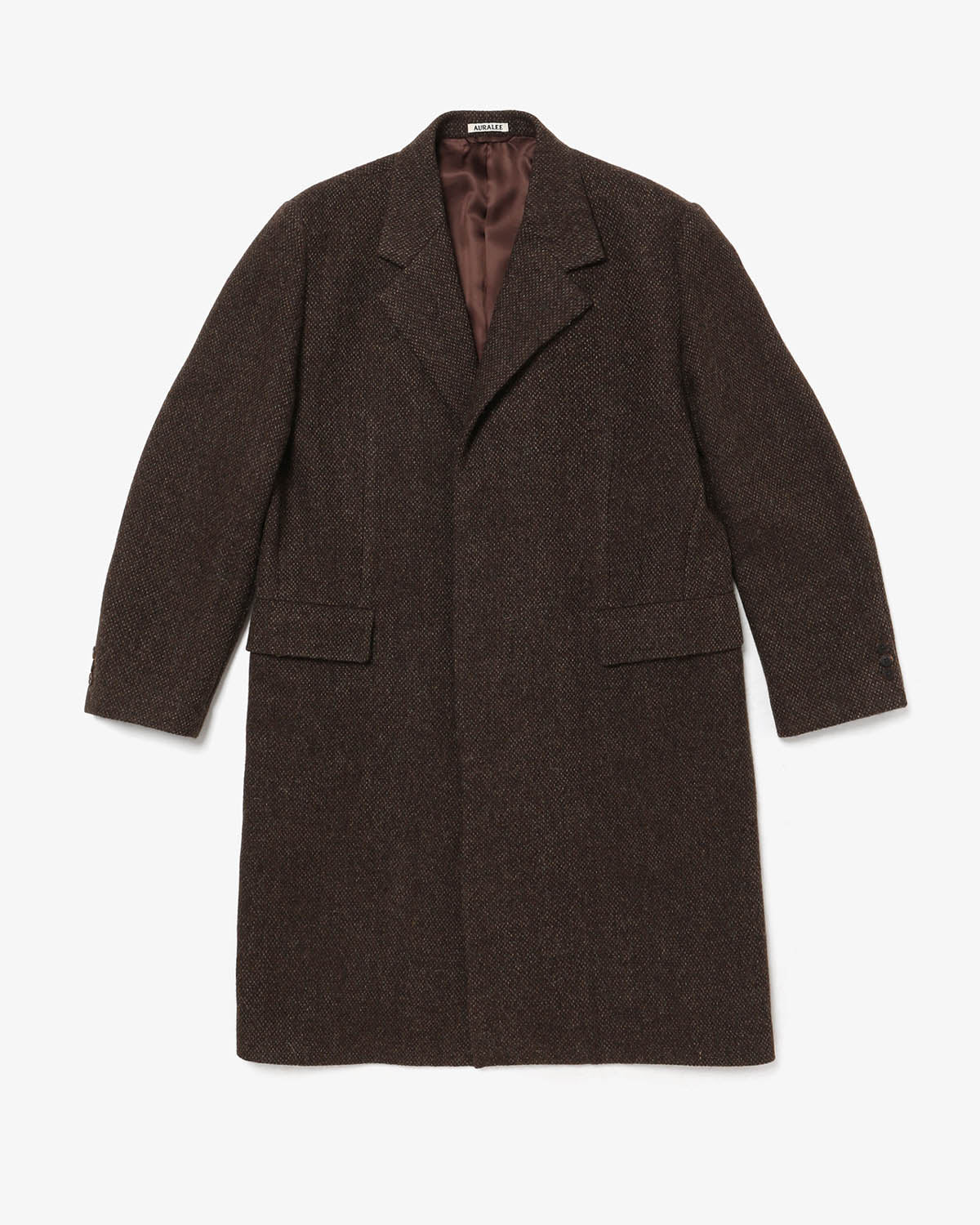 LAMA SHETLAND WOOL TWEED CHESTERFIELD COAT (WOMEN'S)