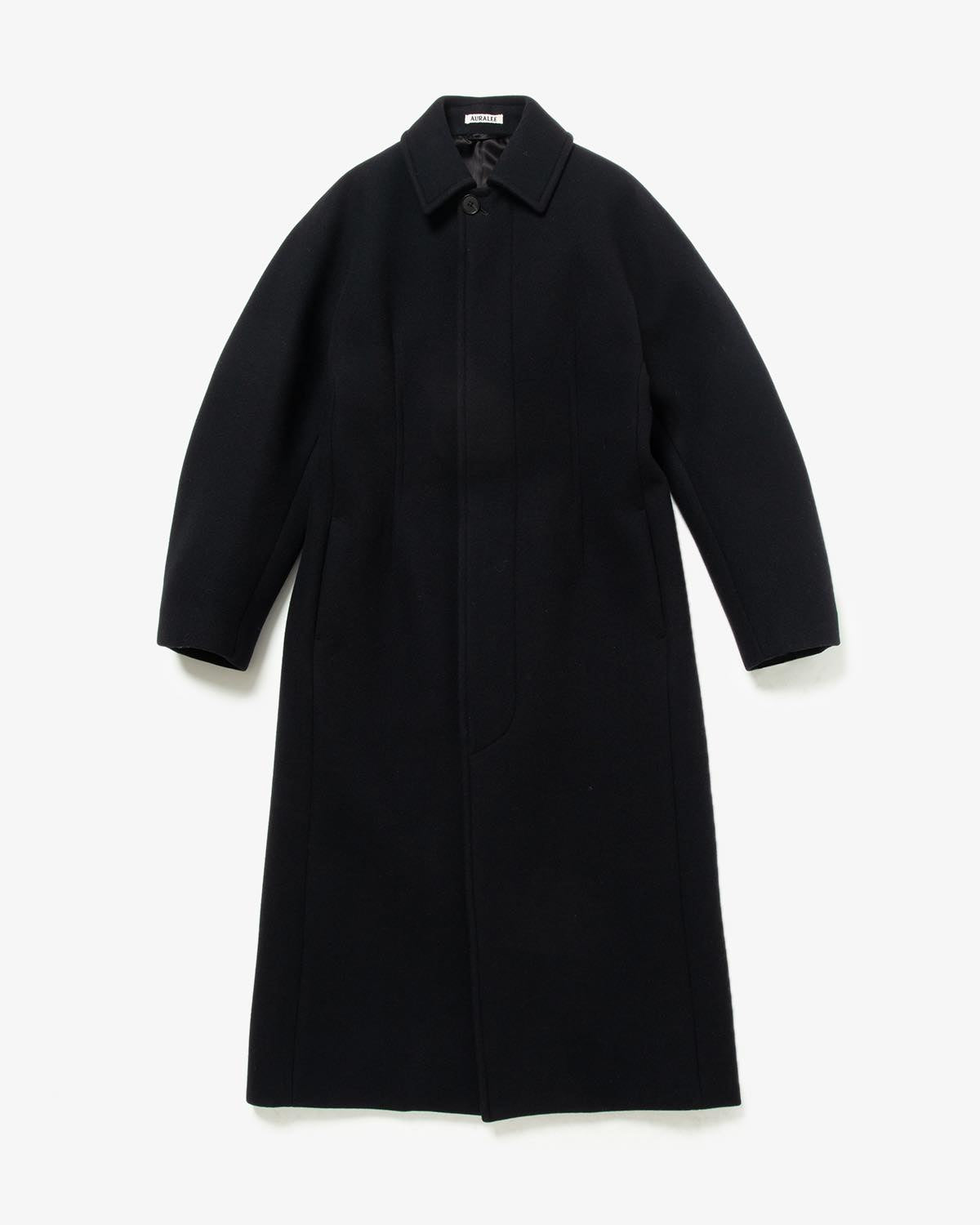 SPONGE WOOL MELTON SOUTIEN COLLAR COAT