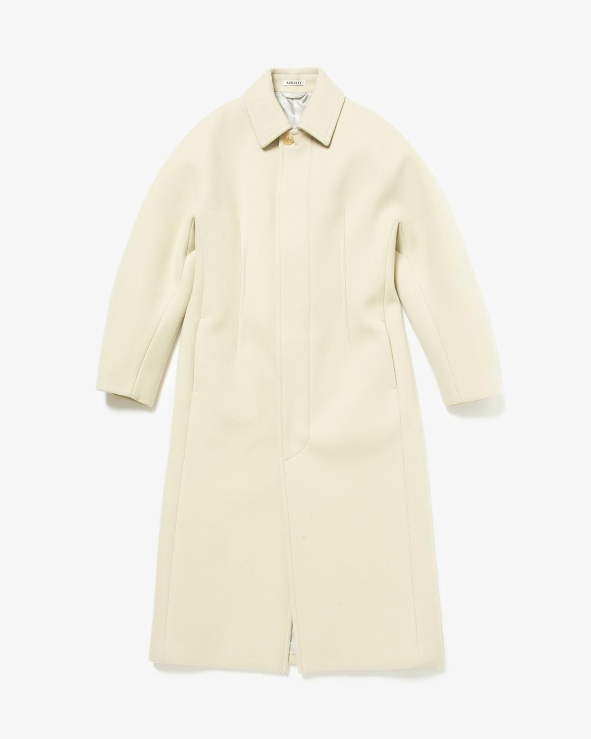 SPONGE WOOL MELTON SOUTIEN COLLAR COAT