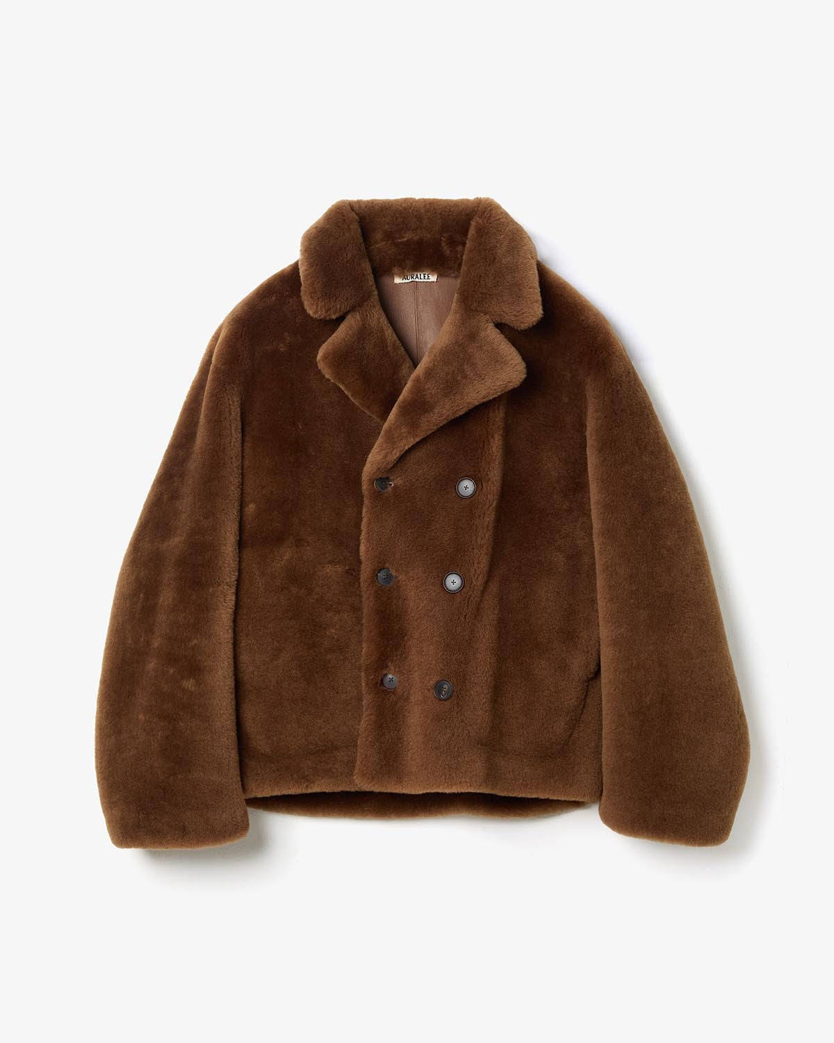 STRAIGHT MERINO MOUTON FUR P-COAT (WOMEN'S)