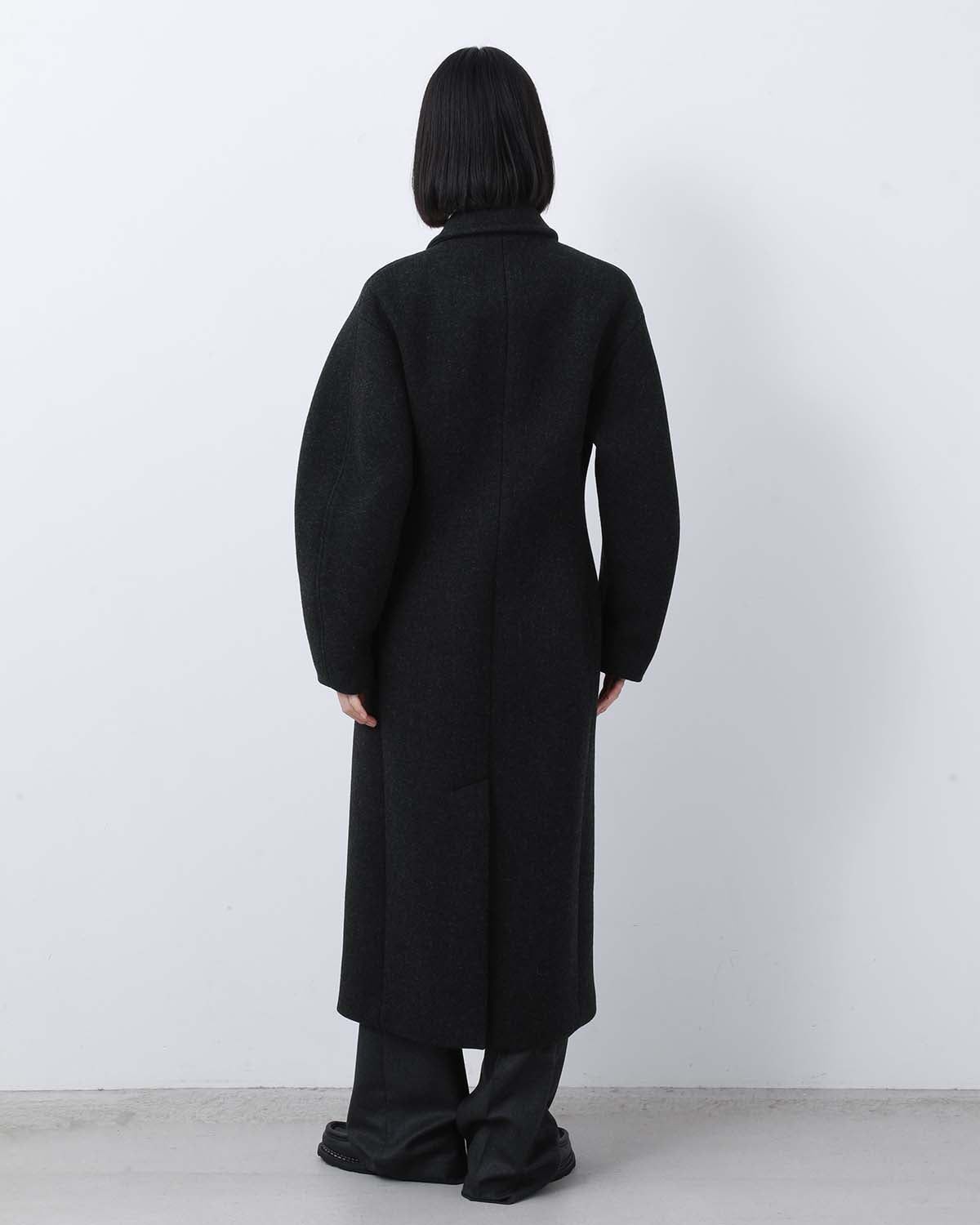 SHETLAND WOOL DOUBLE CLOTH COAT (WOMEN'S)