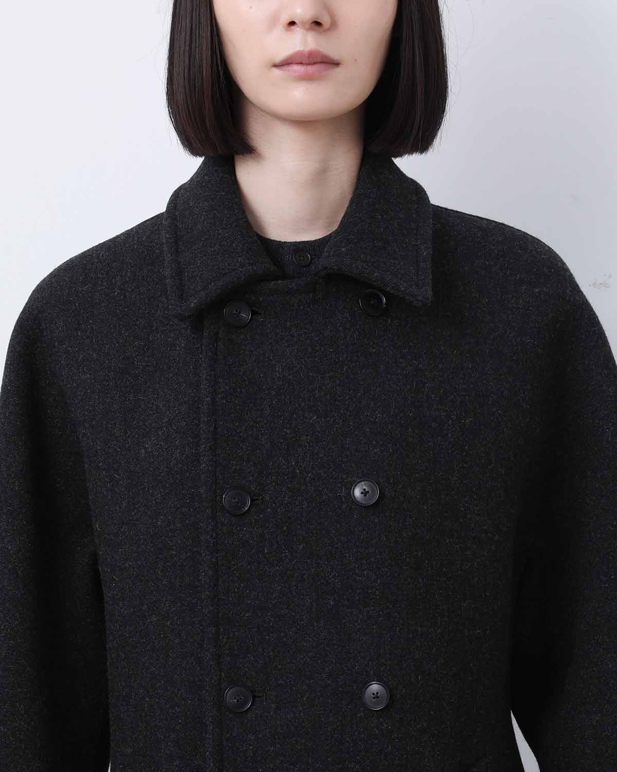 SHETLAND WOOL DOUBLE CLOTH COAT (WOMEN'S)