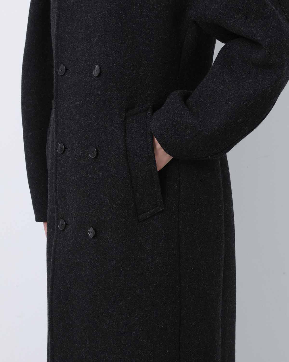 SHETLAND WOOL DOUBLE CLOTH COAT (WOMEN'S)