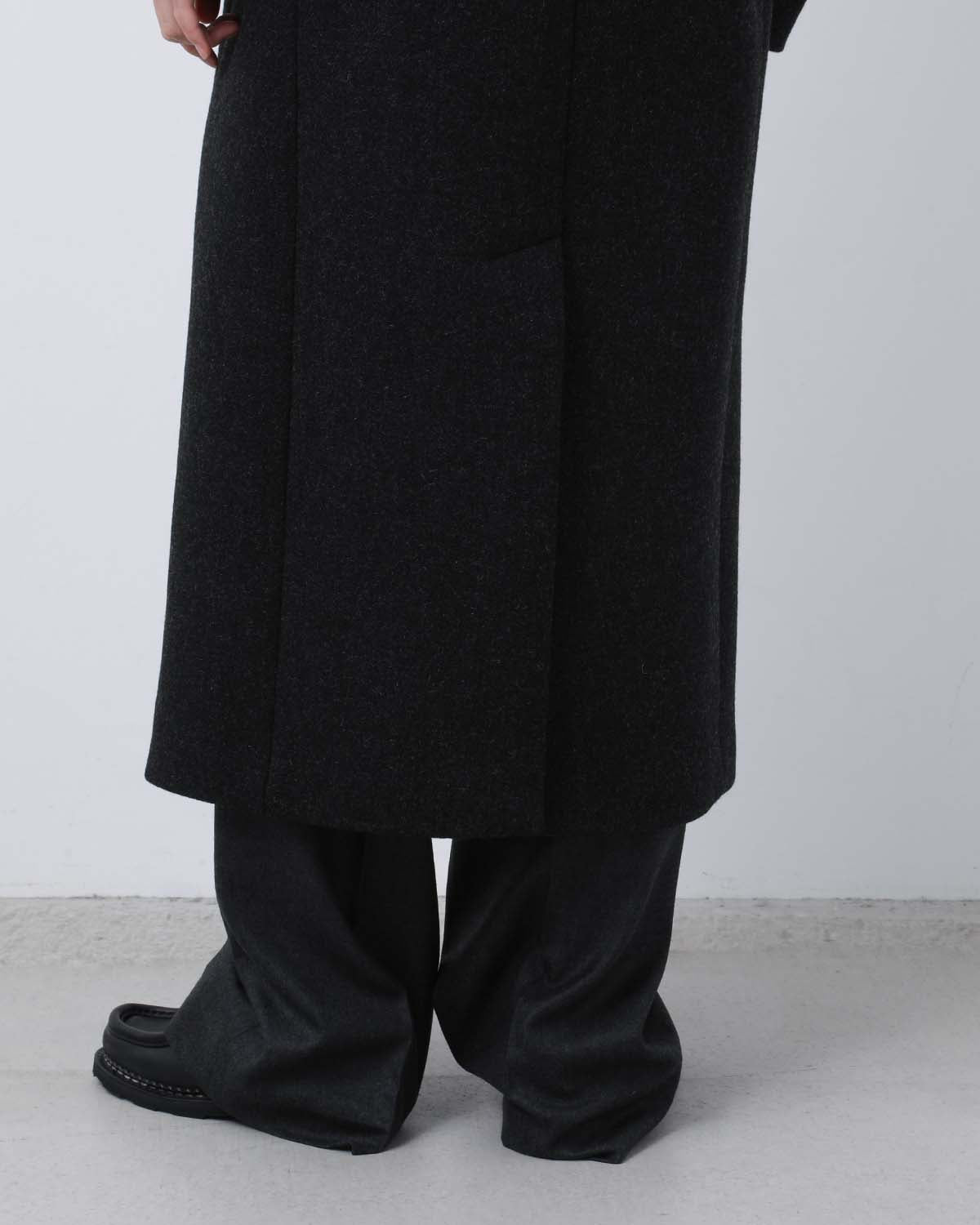 SHETLAND WOOL DOUBLE CLOTH COAT (WOMEN'S)