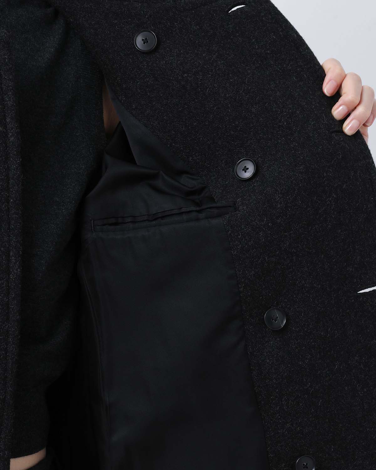 SHETLAND WOOL DOUBLE CLOTH COAT (WOMEN'S)