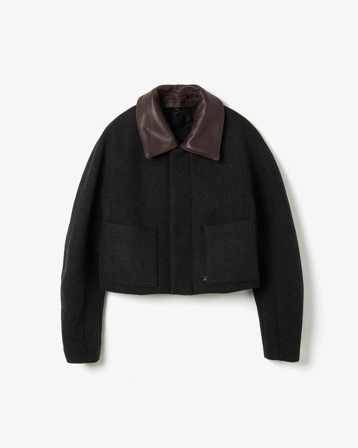 SHETLAND WOOL DOUBLE CLOTH BLOUSON (WOMEN'S)