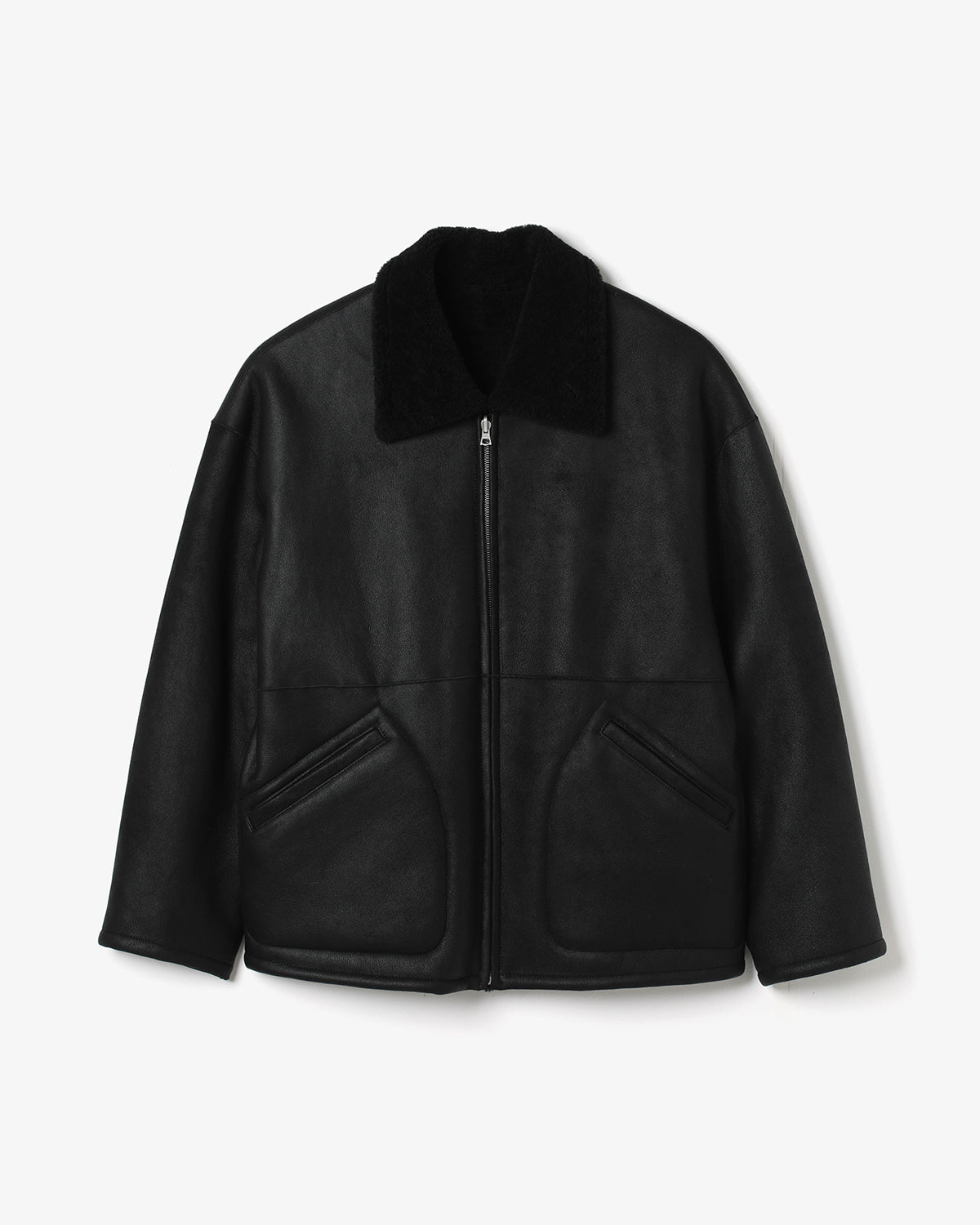 MERINO MOUTON ZIP BLOUSON