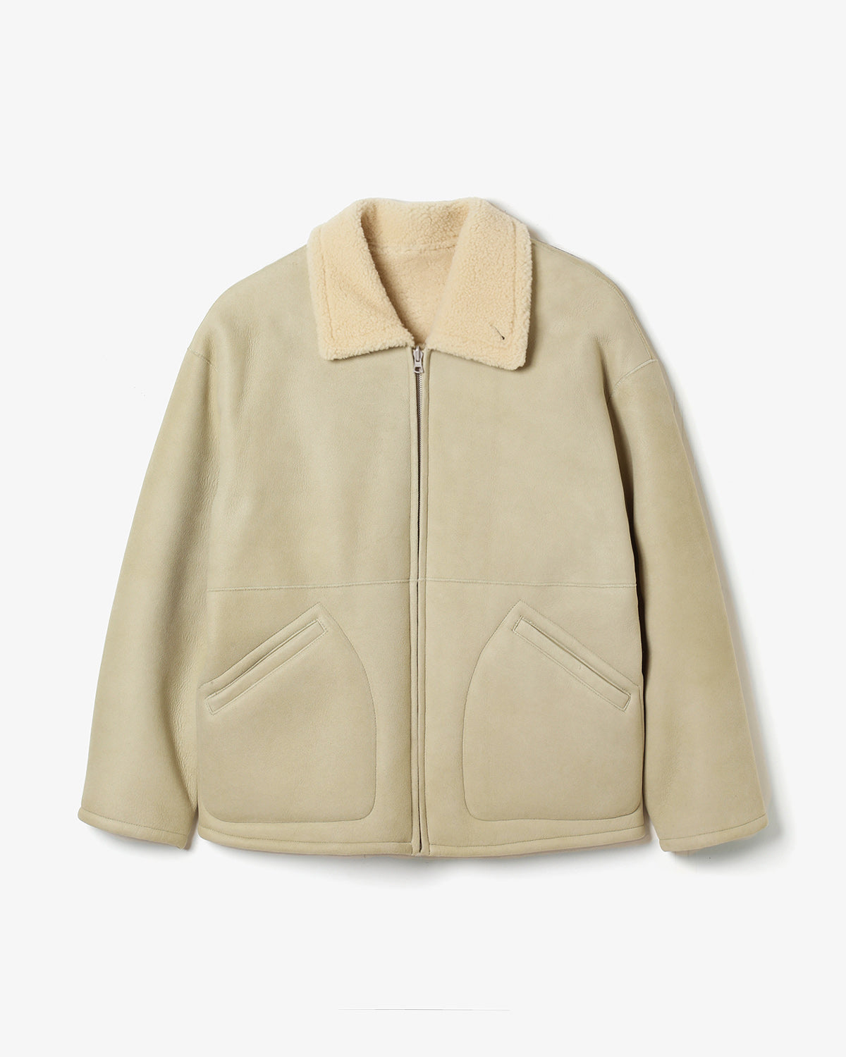 MERINO MOUTON ZIP BLOUSON