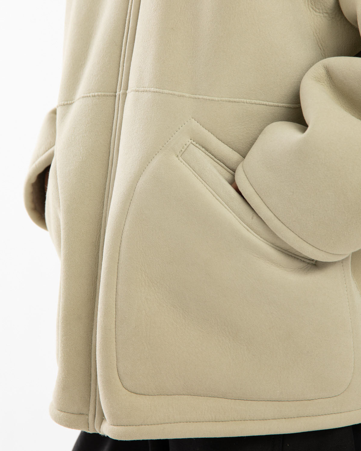 MERINO MOUTON ZIP BLOUSON
