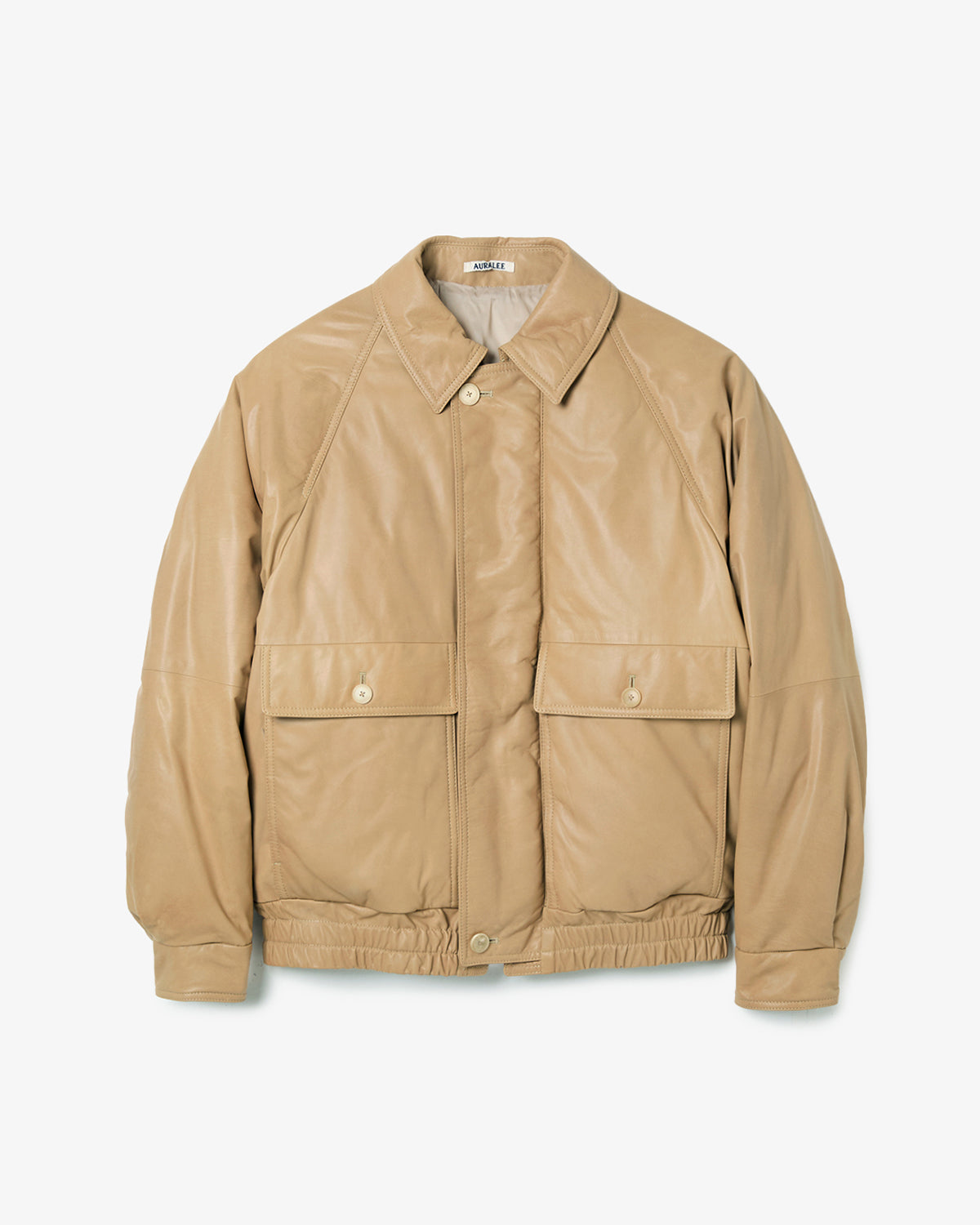 FINE CALF LEATHER DOWN BLOUSON (WOMEN'S)