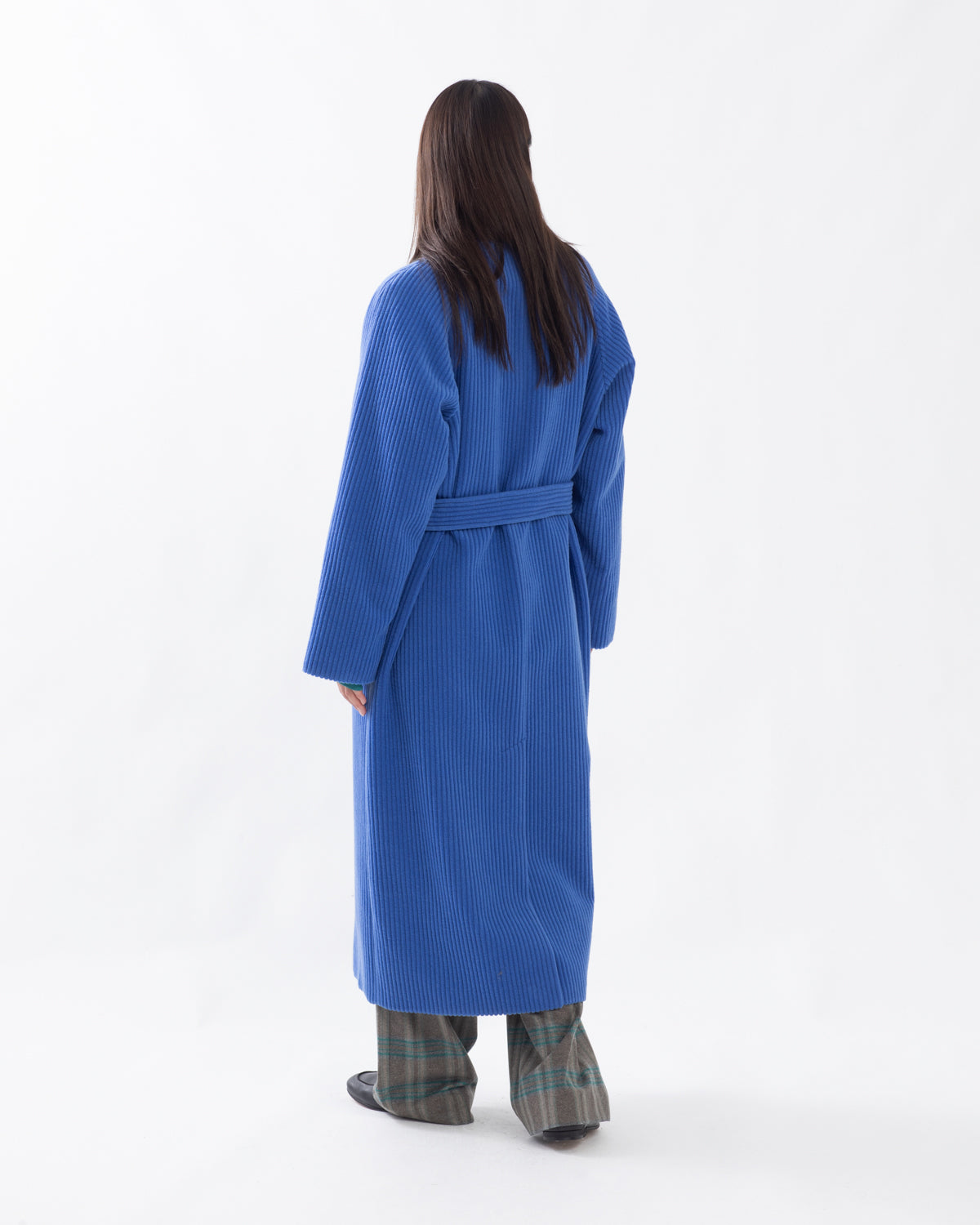 WOOL CASHMERE CORDUROY SOUTIEN COLLAR COAT (WOMEN'S)