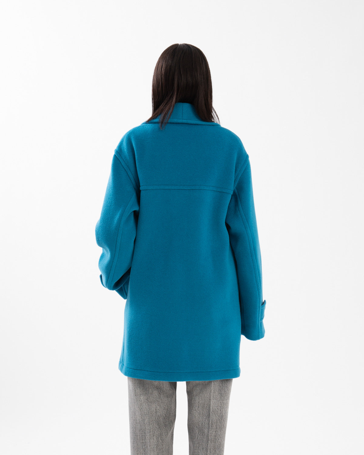 WOOL HERRINGBONE SHAWL COLLAR COAT (WOMEN'S)