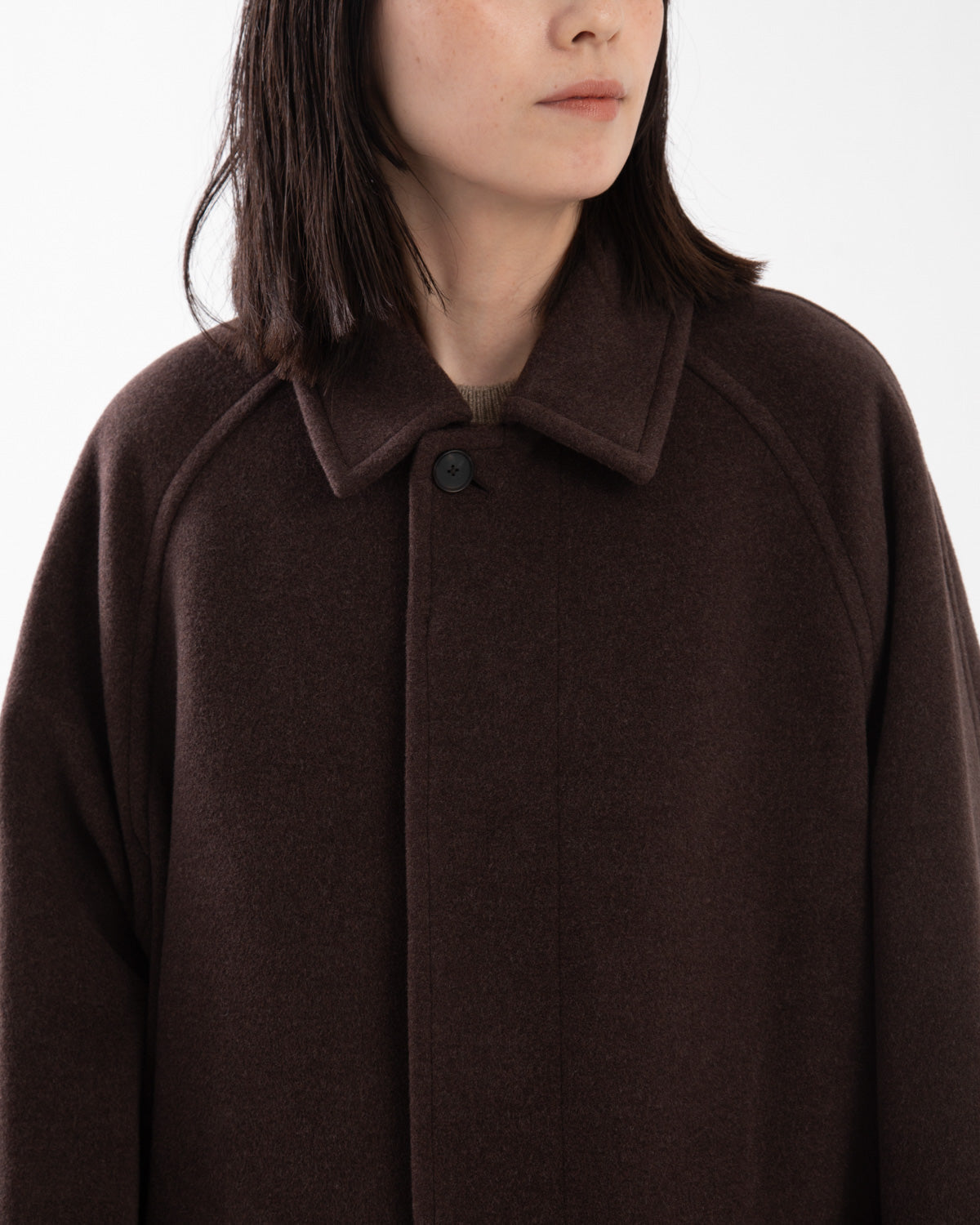 SUPER FINE WOOL MOSSER SOUTIEN COLLAR COAT (WOMEN'S)