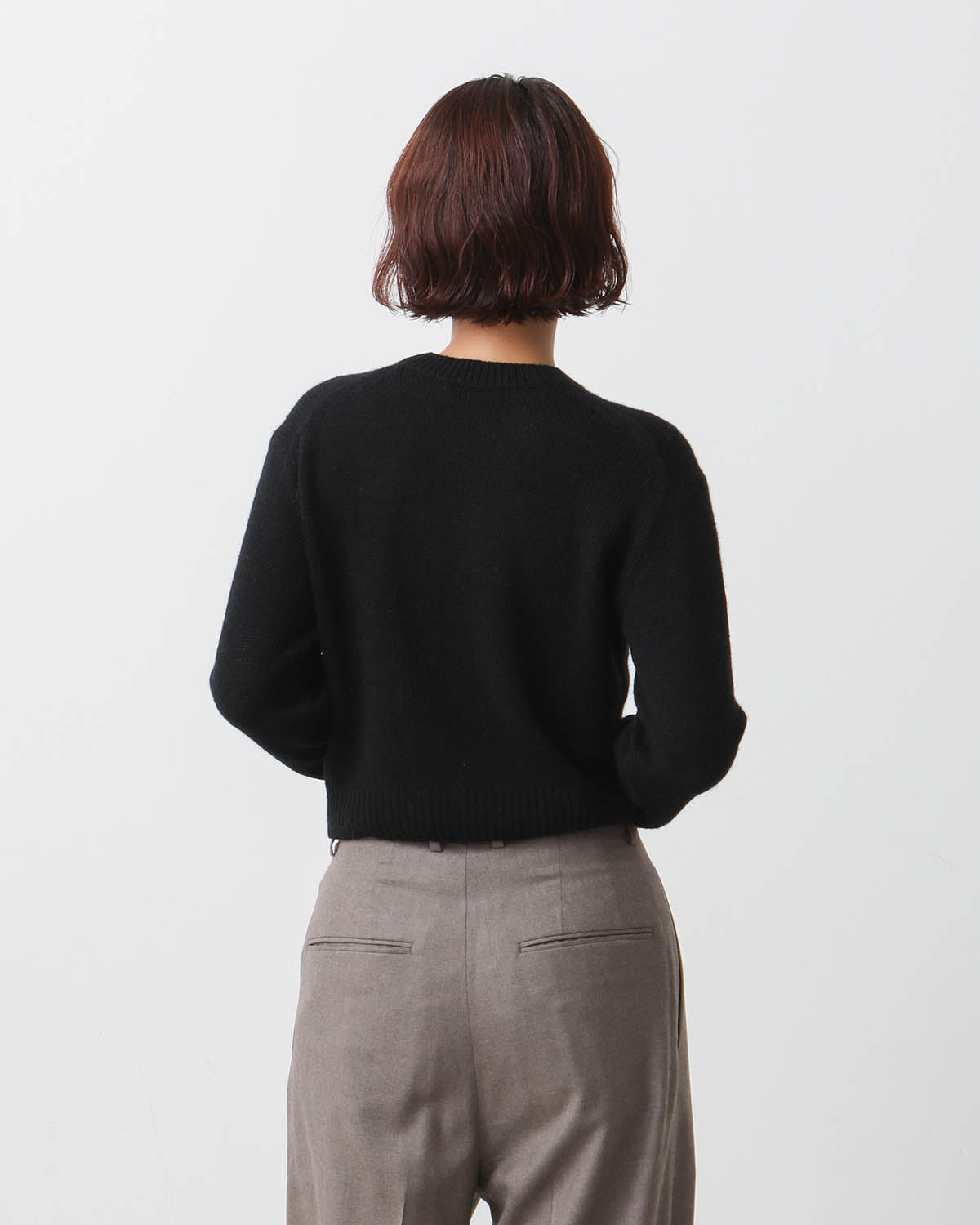 WOOL CASHMERE SILK KNIT SHORT P/O