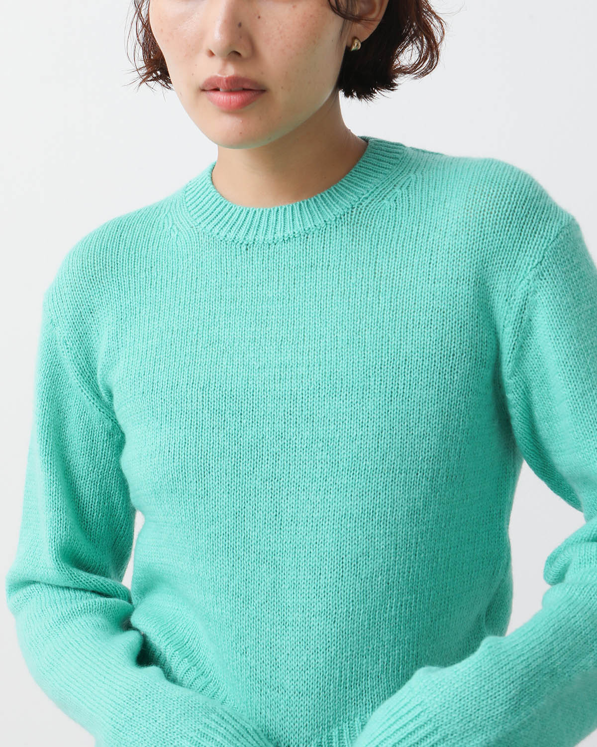 WOOL CASHMERE SILK KNIT SHORT P/O