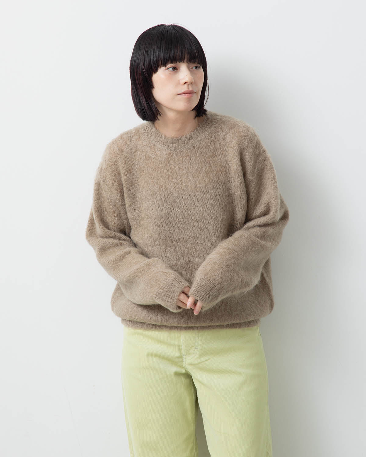 BRUSHED SUPER KID MOHAIR KNIT P/O (WOMEN'S)