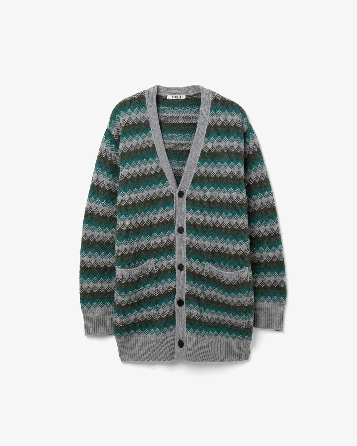 CASHMERE JACQUARD KNIT LONG CARDIGAN (WOMEN'S)