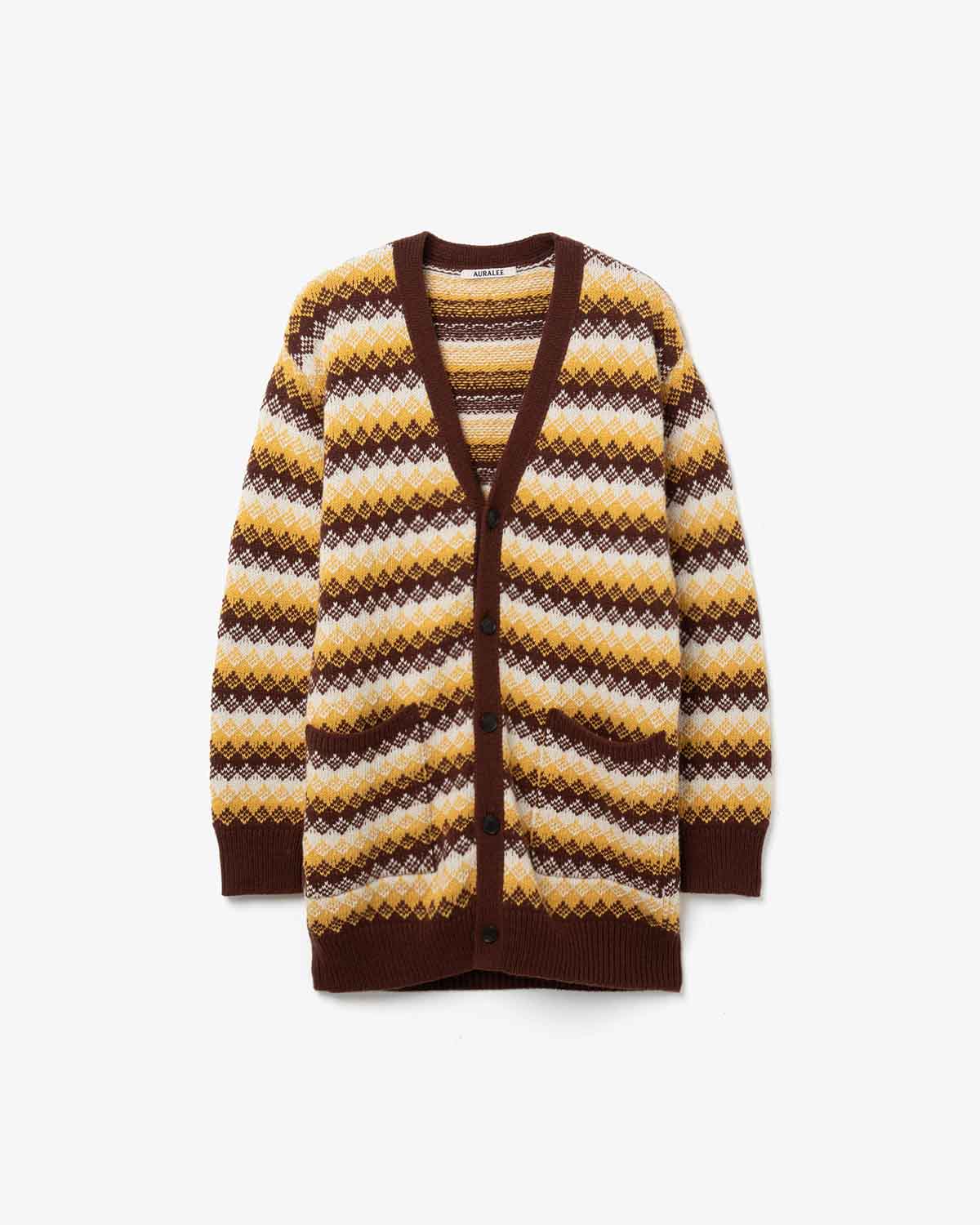 CASHMERE JACQUARD KNIT LONG CARDIGAN (WOMEN'S)