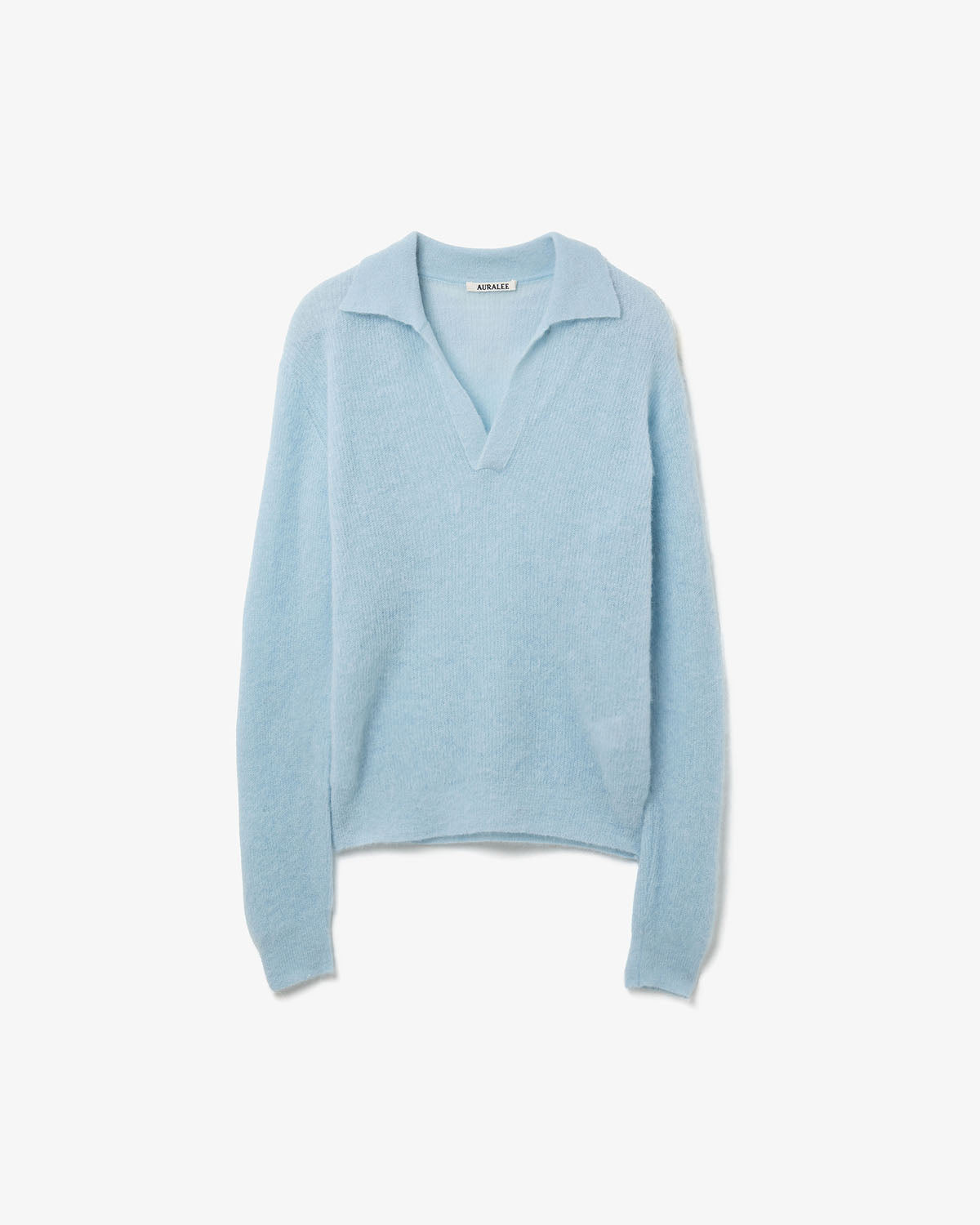 BABY SURI ALPACA SHEER KNIT SKIPPER POLO