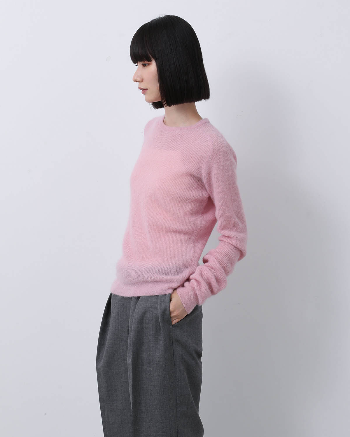 BABY SURI ALPACA SHEER KNIT P/O