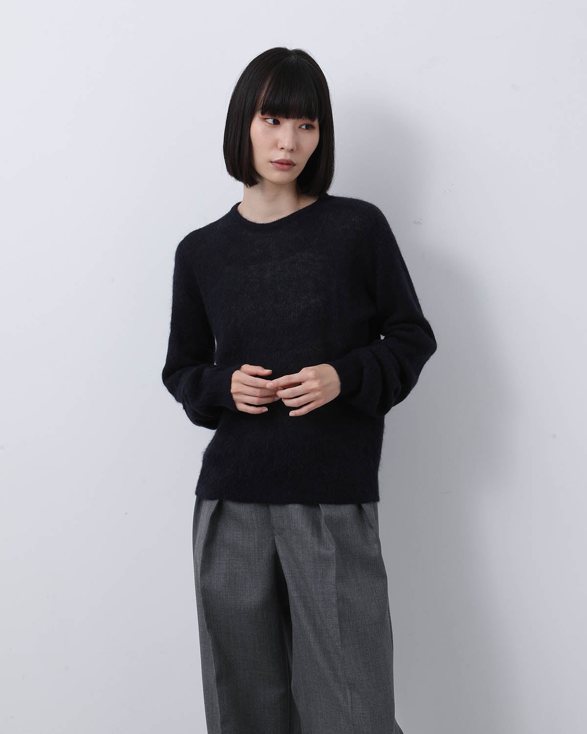 BABY SURI ALPACA SHEER KNIT P/O