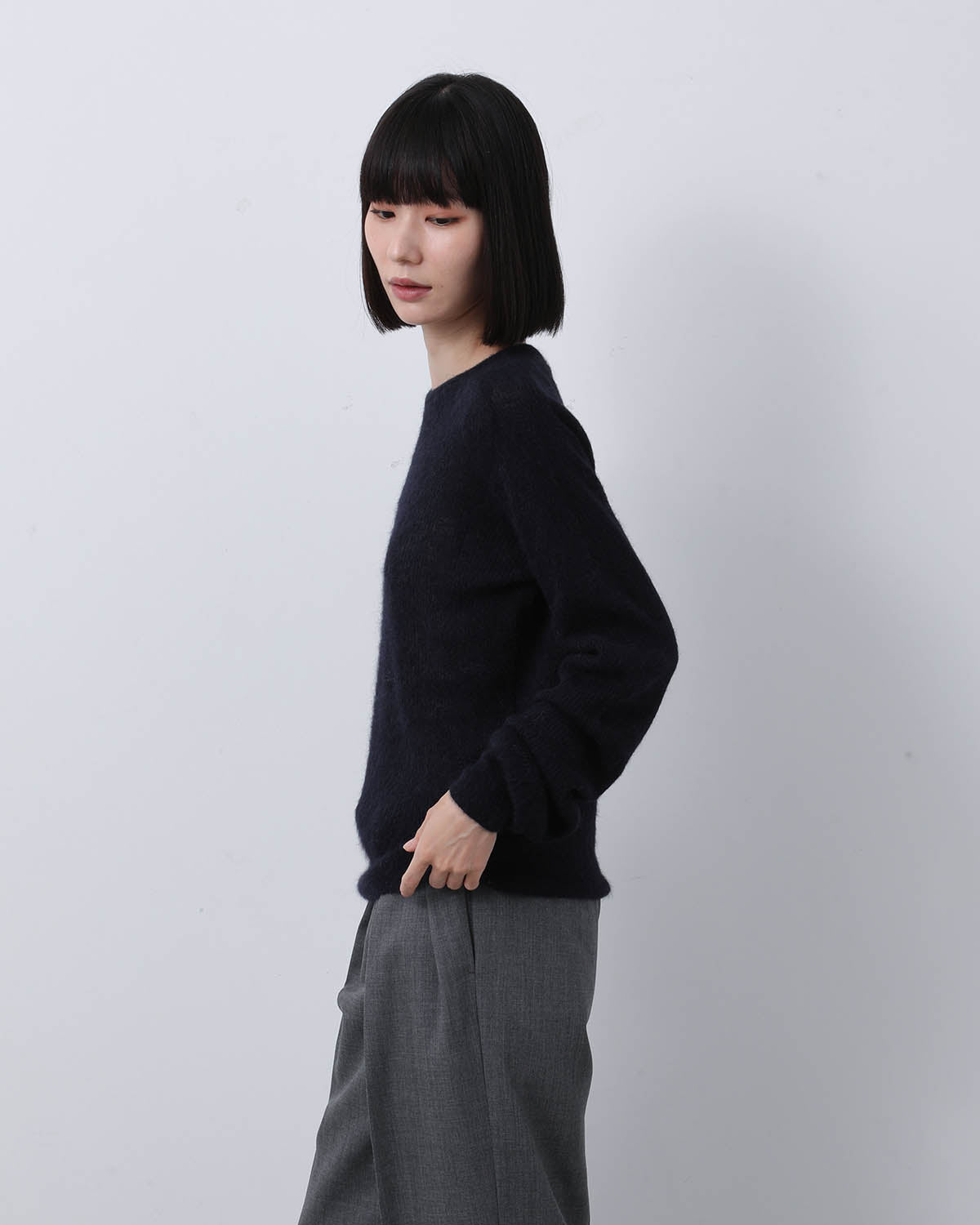 BABY SURI ALPACA SHEER KNIT P/O