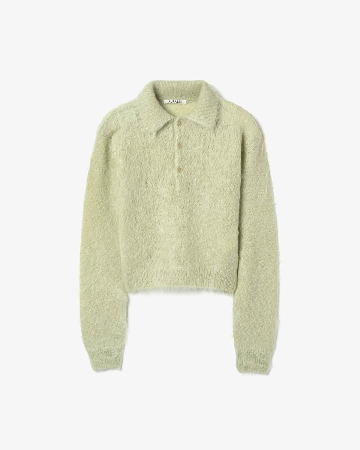 BRUSHED SUPER KID MOHAIR KNIT POLO (WOMEN'S)