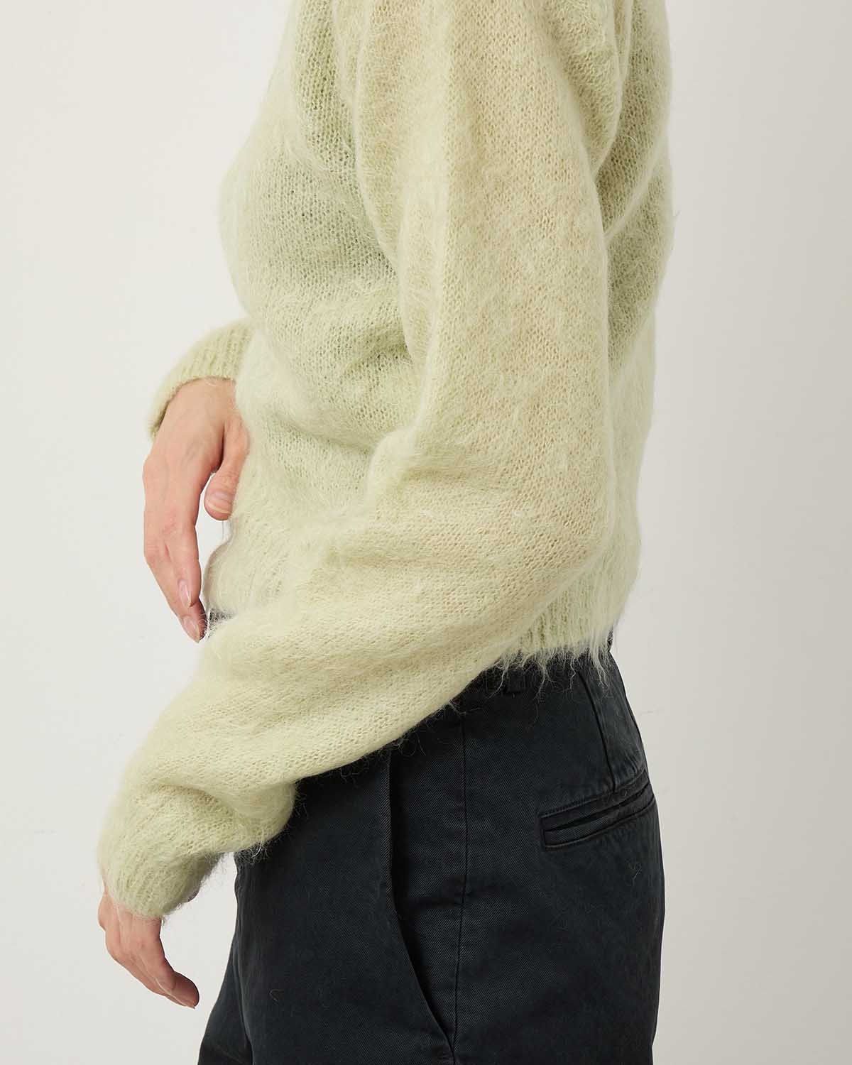 BRUSHED SUPER KID MOHAIR KNIT POLO (WOMEN'S)