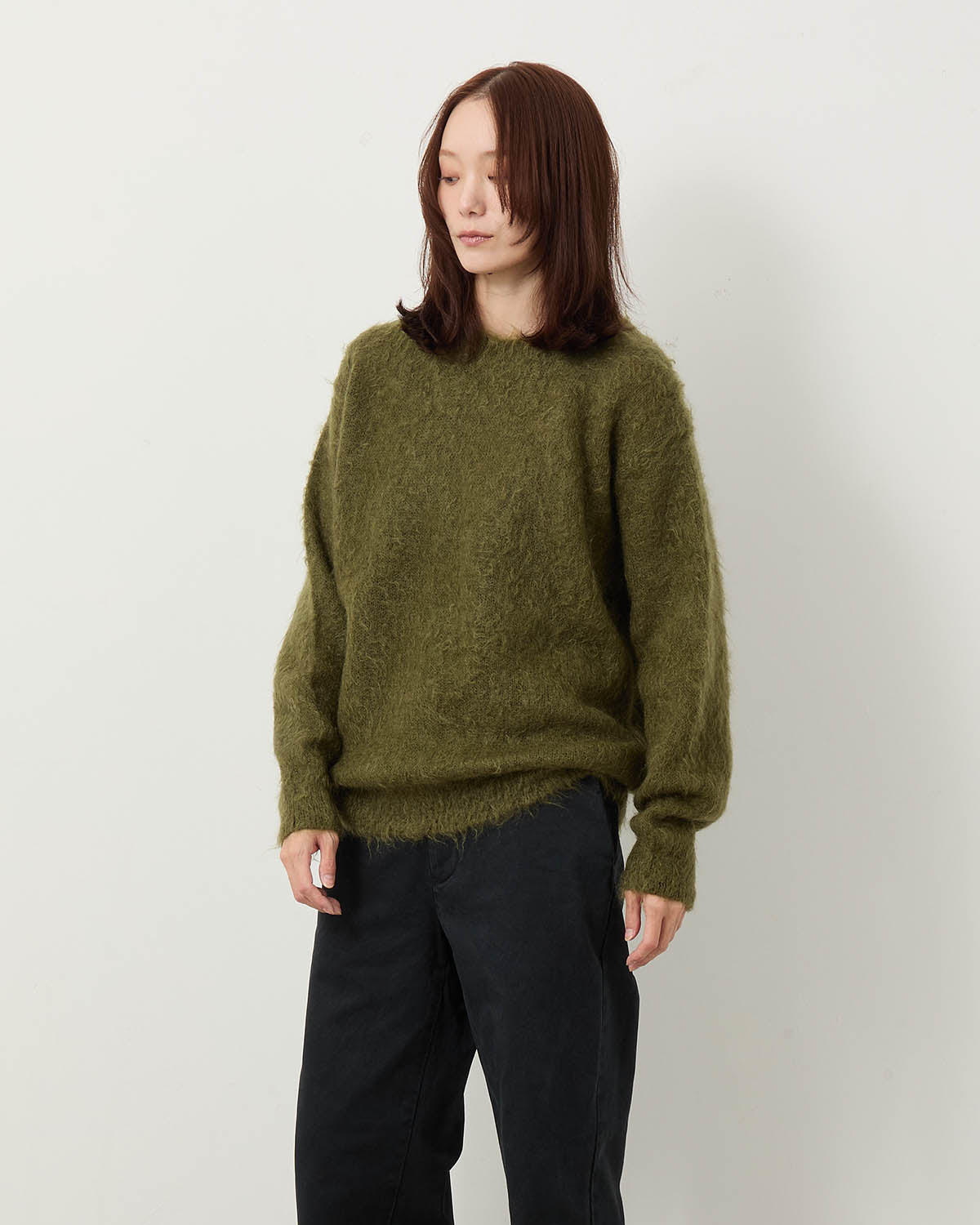 BRUSHED SUPER KID MOHAIR KNIT P/O (WOMEN'S)