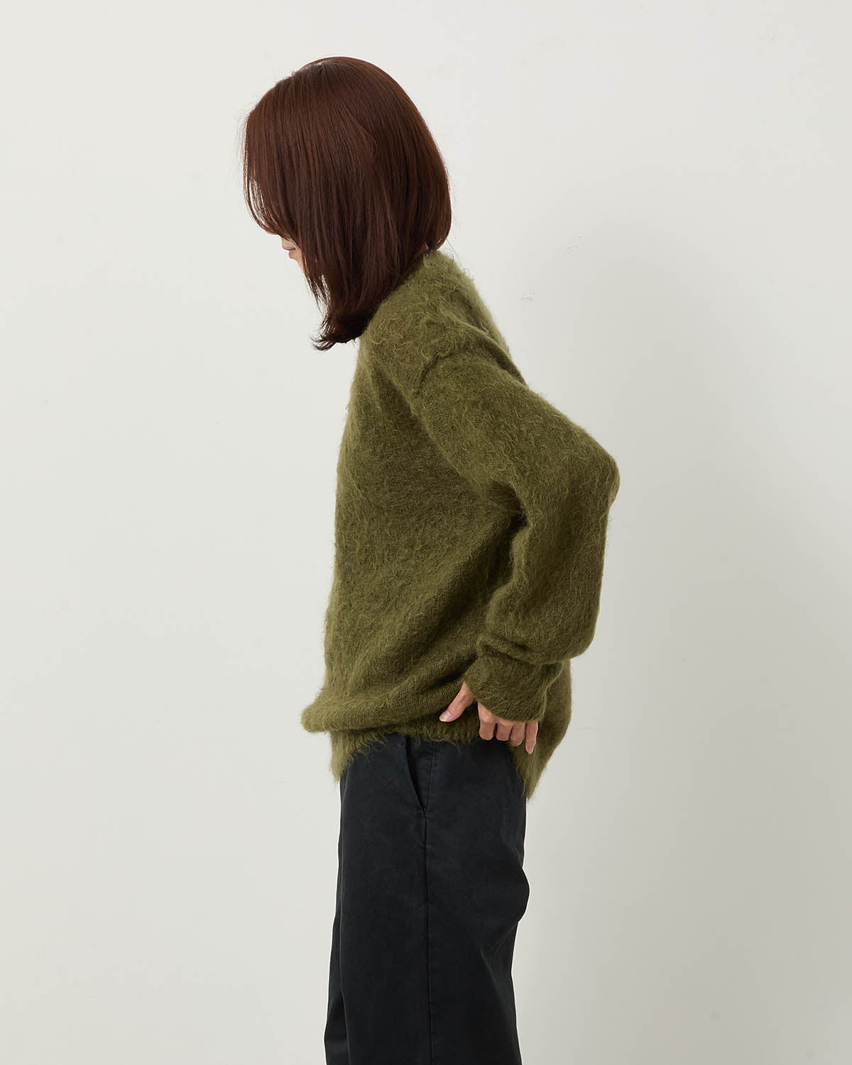 BRUSHED SUPER KID MOHAIR KNIT P/O (WOMEN'S)