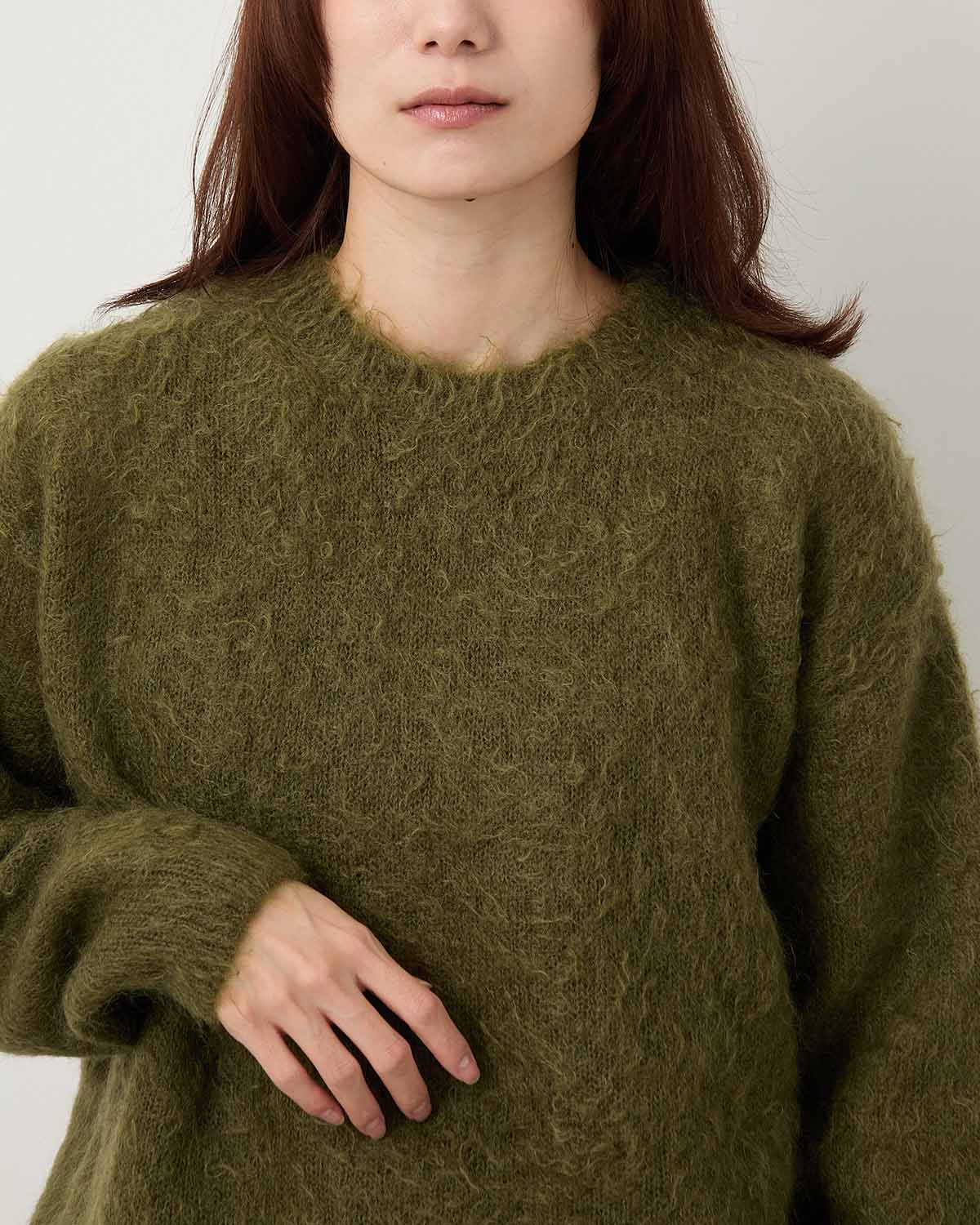 BRUSHED SUPER KID MOHAIR KNIT P/O (WOMEN'S)