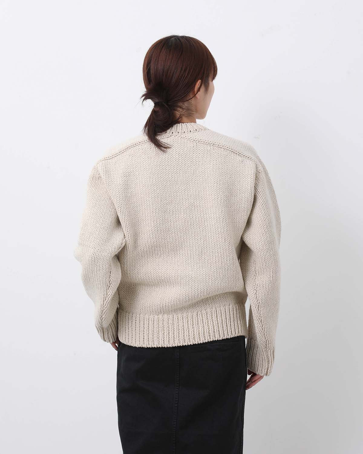 WOOL CASHMERE FELTED KNIT P/O