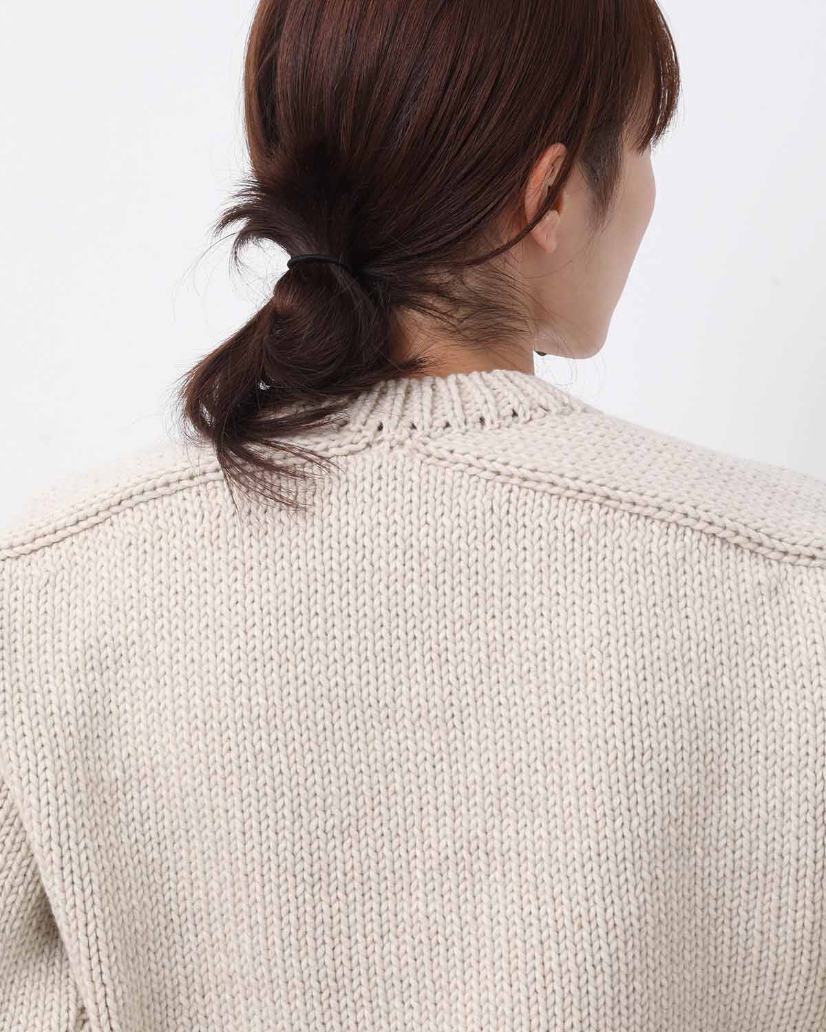 WOOL CASHMERE FELTED KNIT P/O