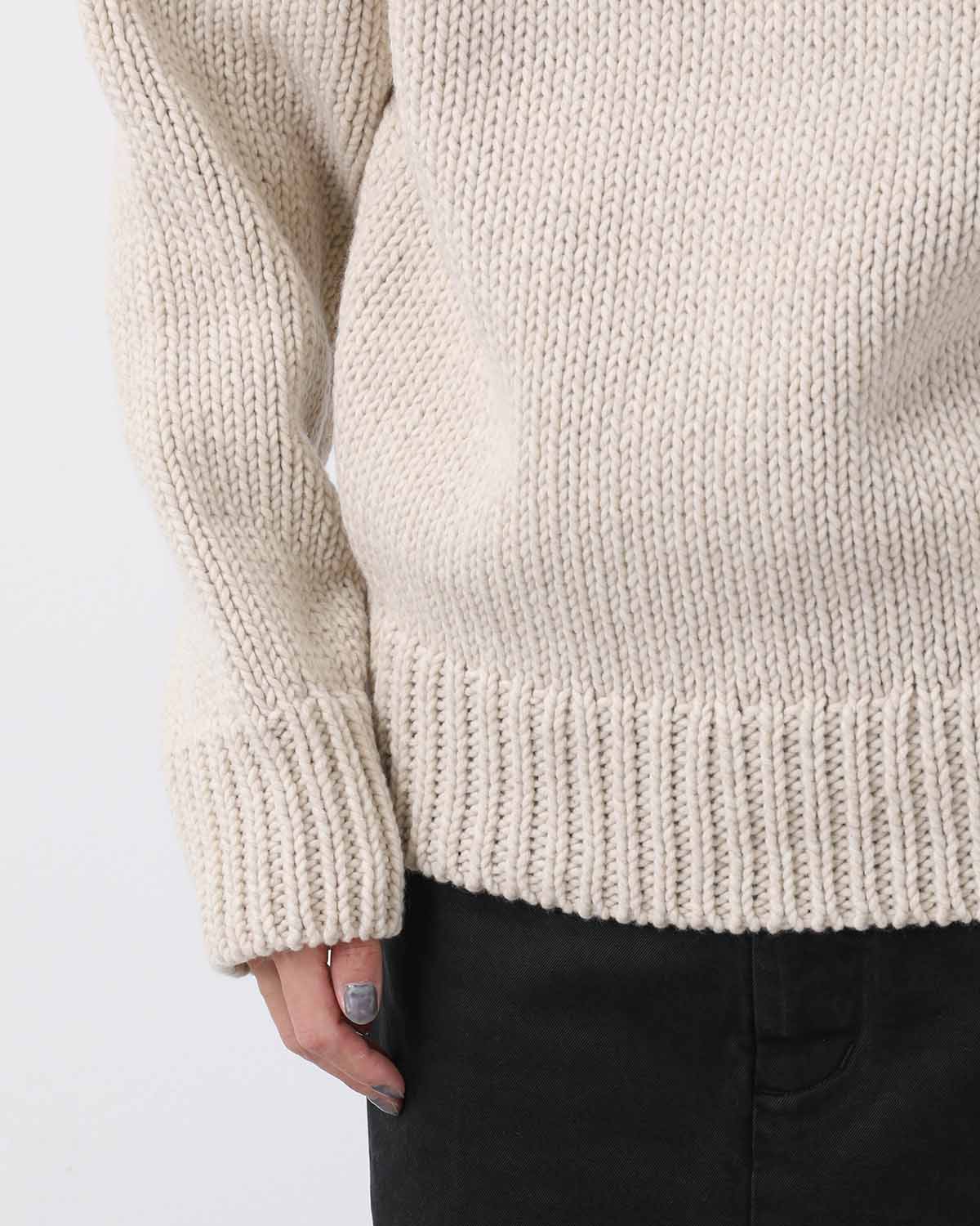 WOOL CASHMERE FELTED KNIT P/O