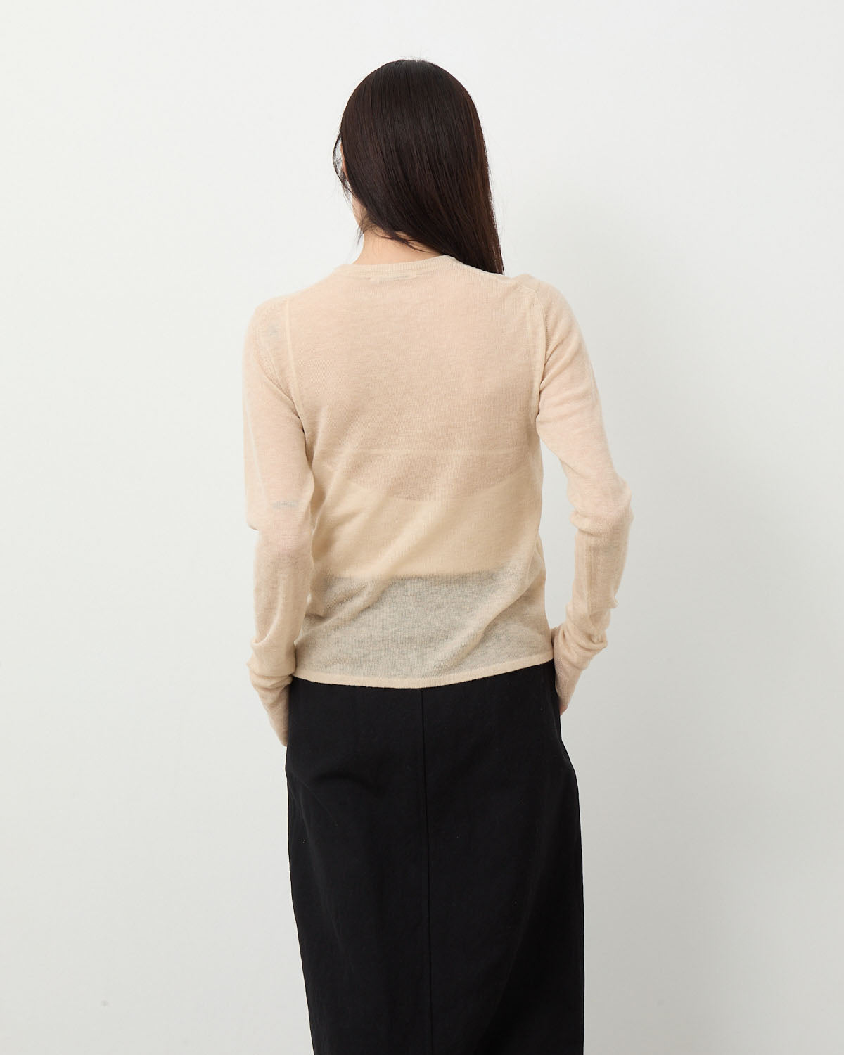SHEER CASHMERE KNIT CARDIGAN