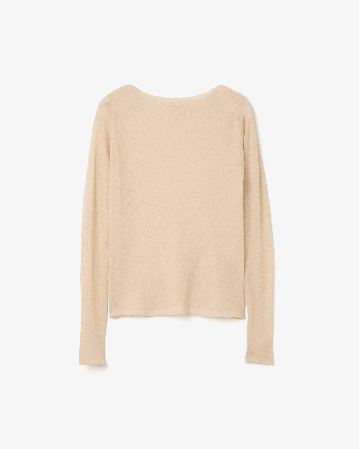 SHEER CASHMERE KNIT BOAT NECK P/O