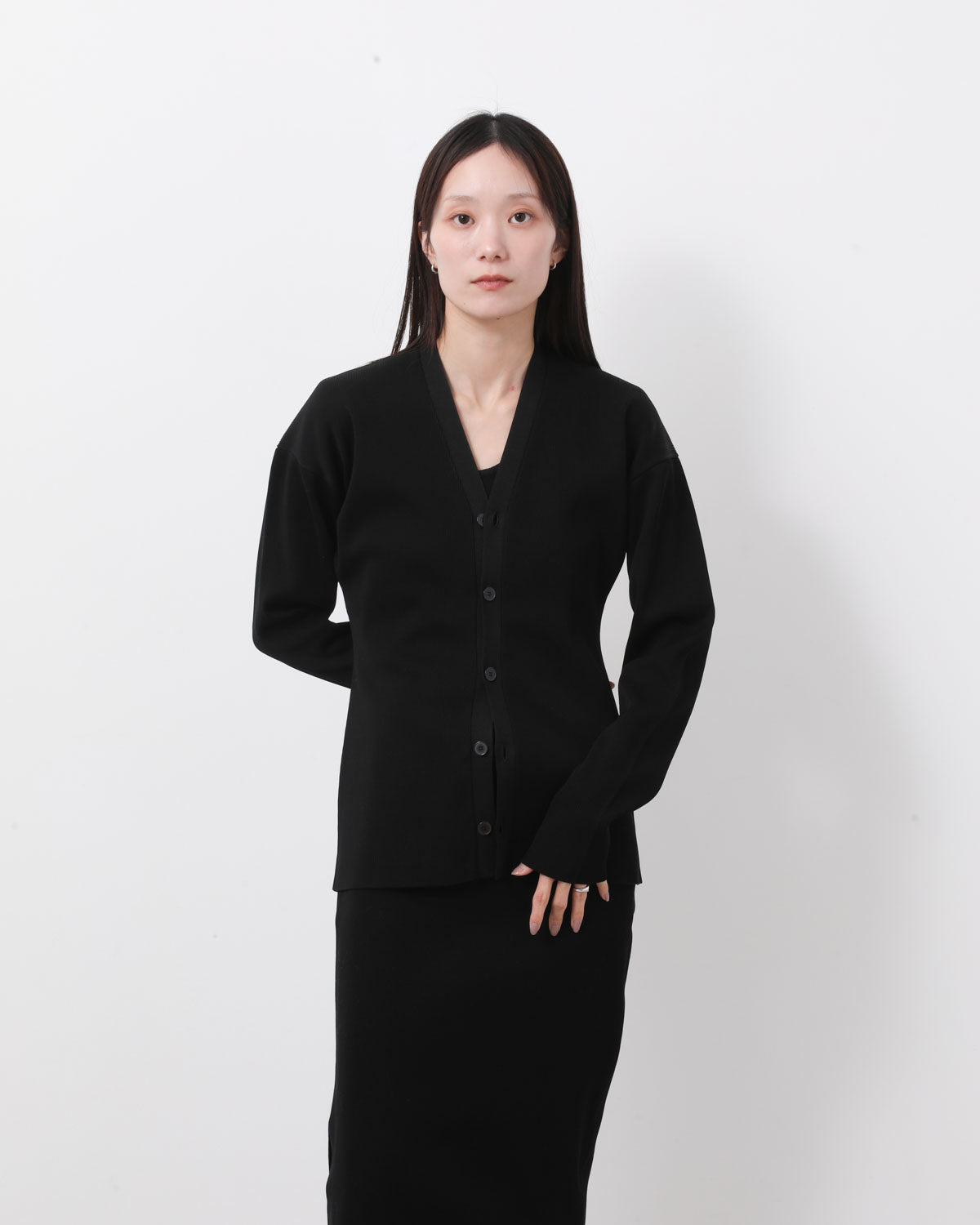 HIGH GAUGE TUCK RIB KNIT CARDIGAN (WOMEN'S)