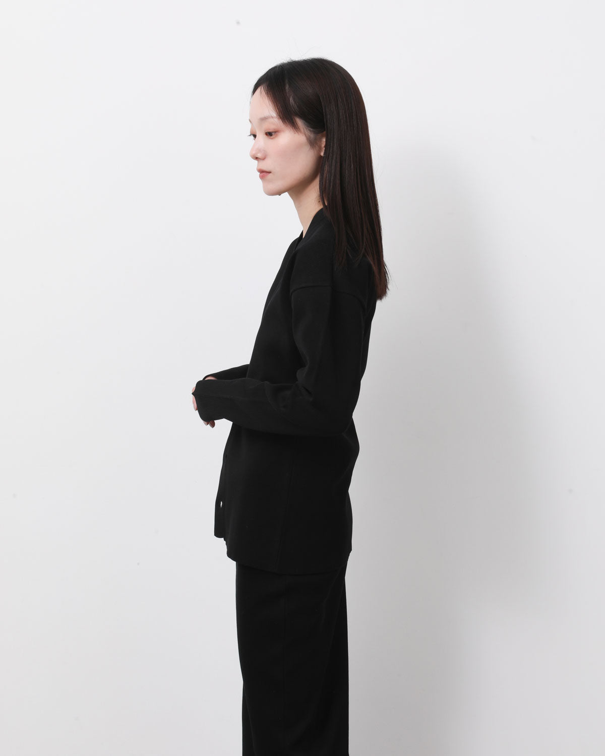 HIGH GAUGE TUCK RIB KNIT CARDIGAN (WOMEN'S)