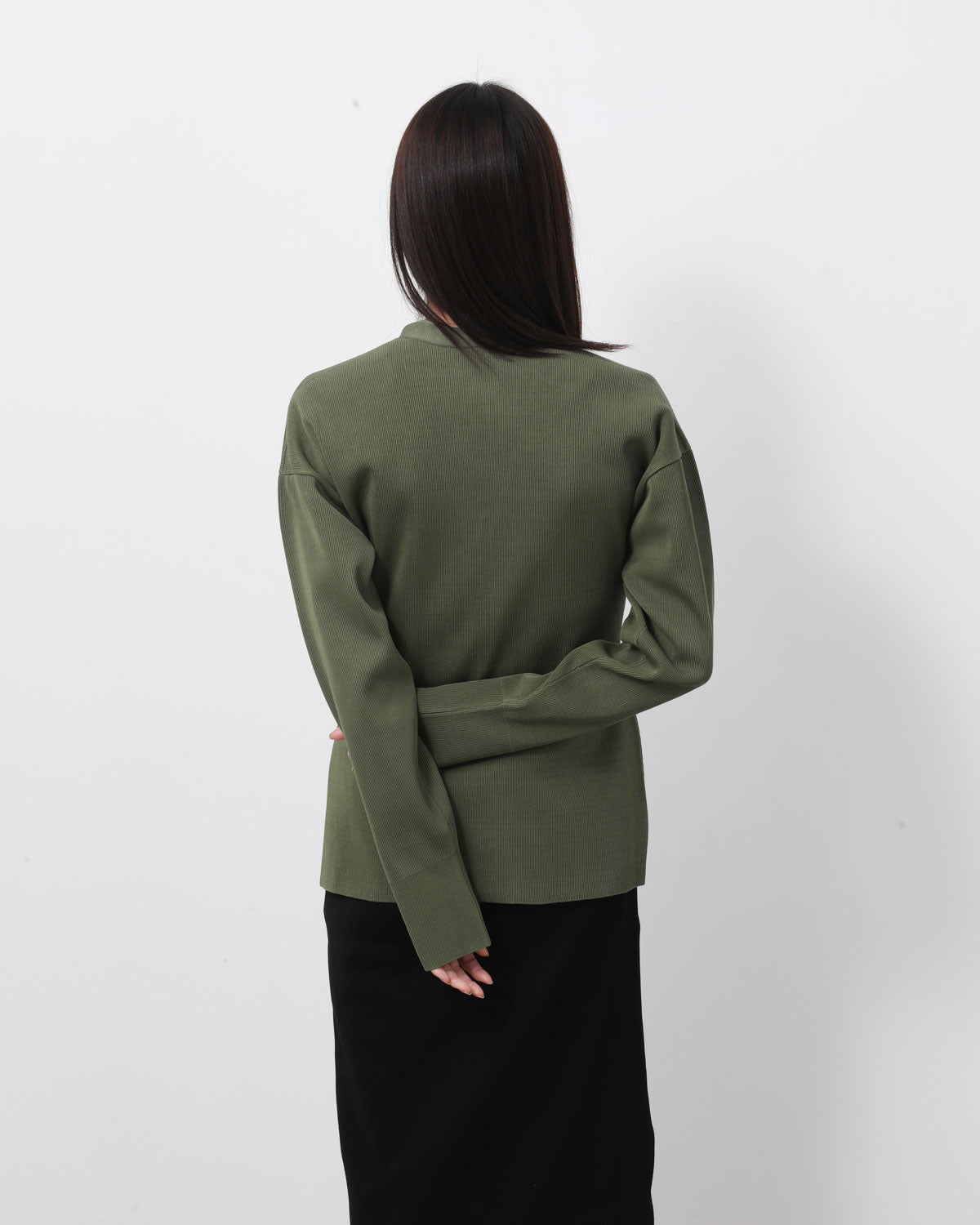 HIGH GAUGE TUCK RIB KNIT CARDIGAN (WOMEN'S)