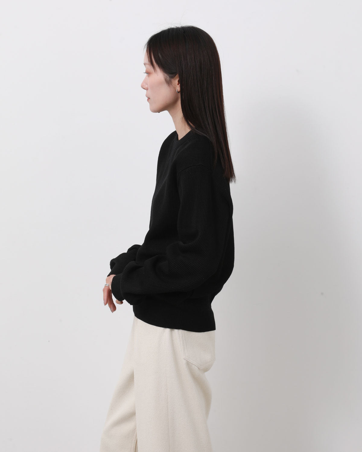 FLAT YARN RIB KNIT P/O (WOMEN'S)
