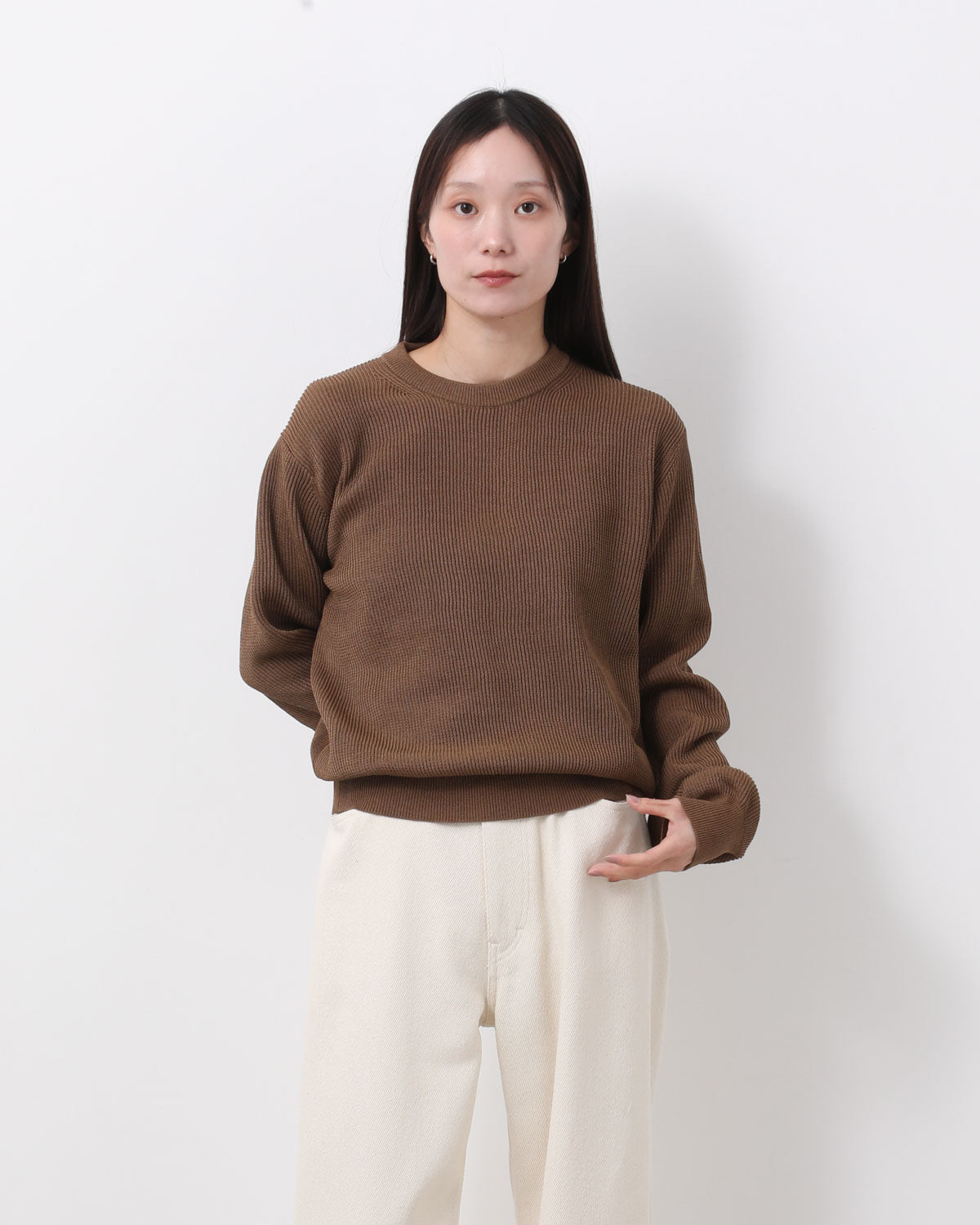 FLAT YARN RIB KNIT P/O (WOMEN'S)