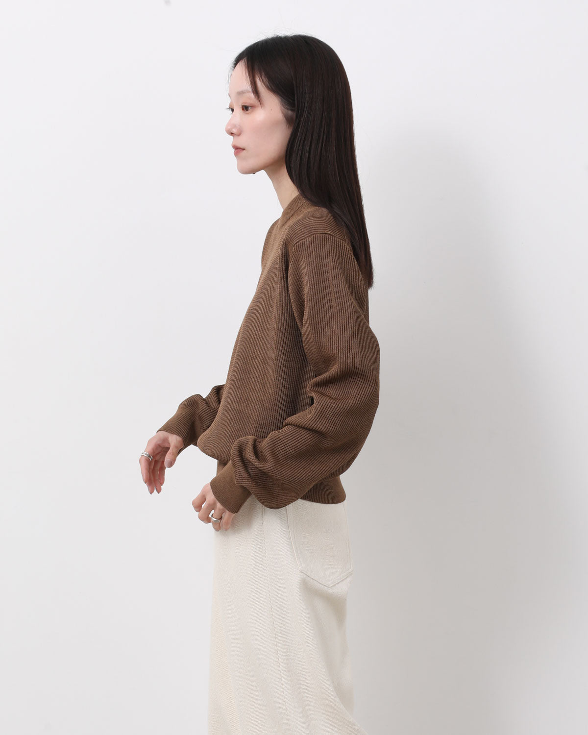 FLAT YARN RIB KNIT P/O (WOMEN'S)